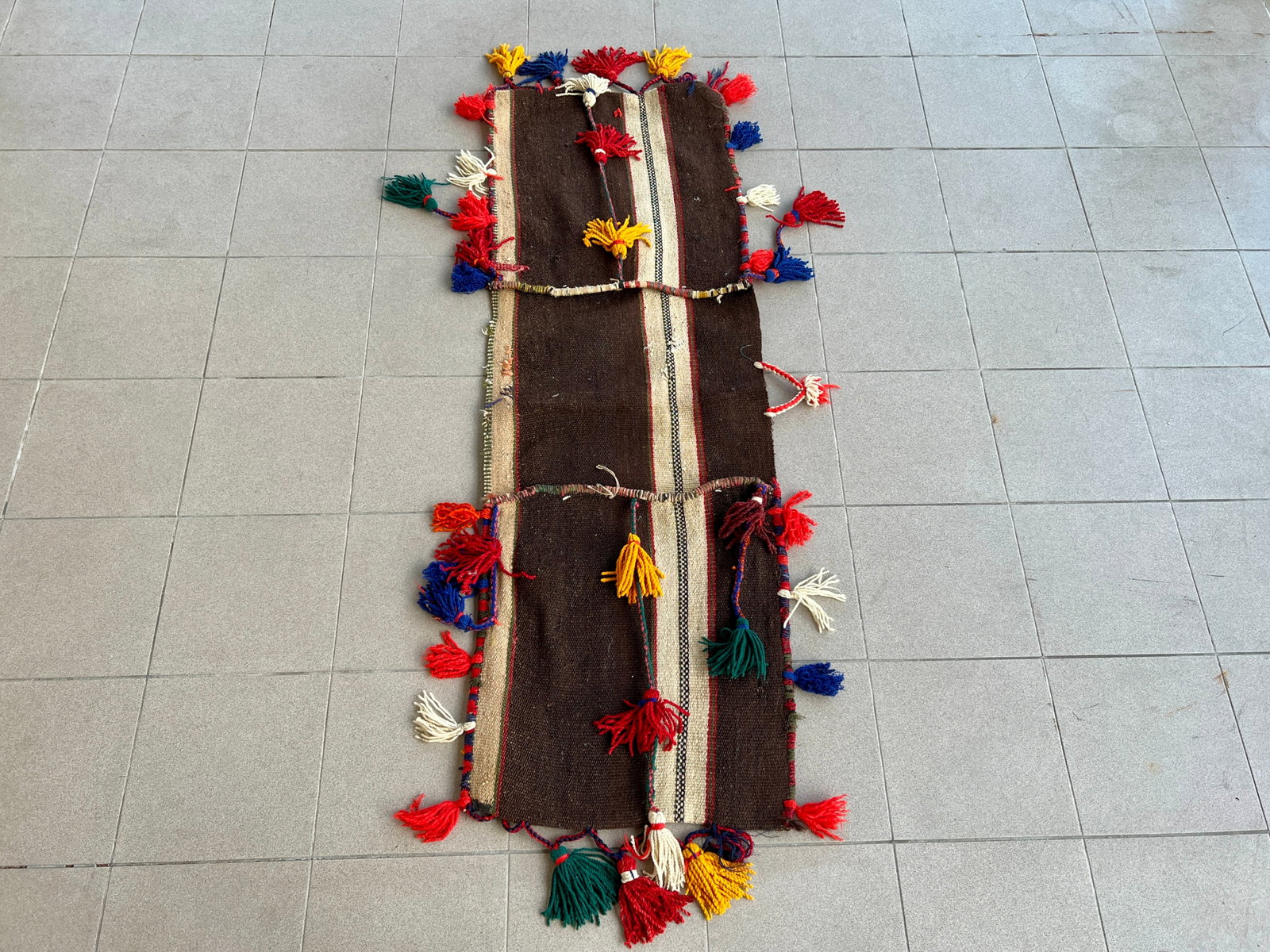 ANTIQUE BERBER FLATWEAVE COVER - 2