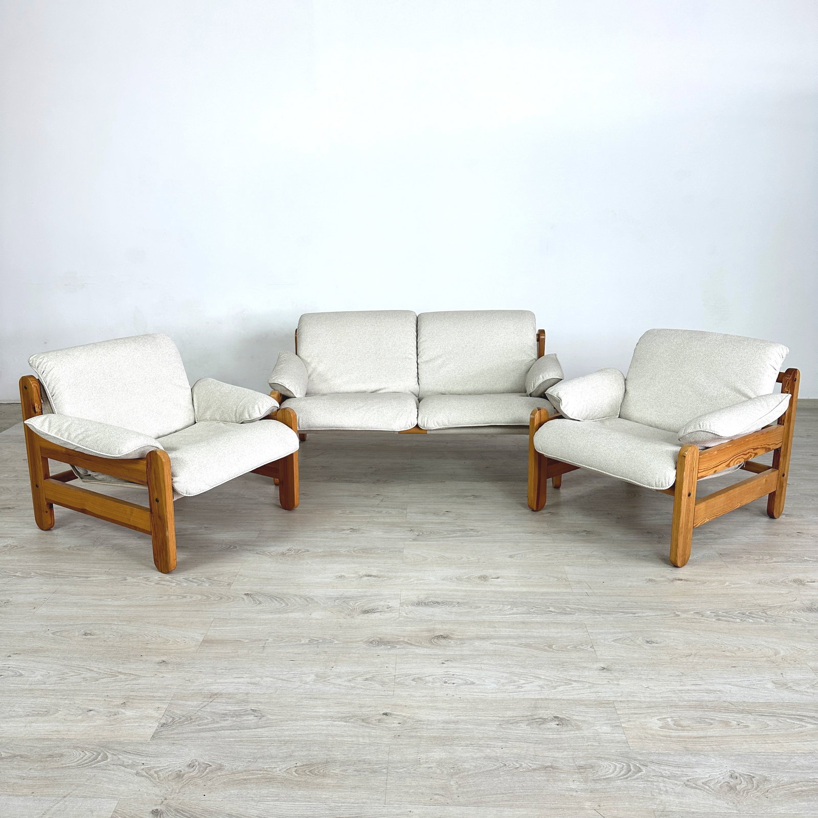 PINE EASY CHAIRS IKEA, A PAIR - 10