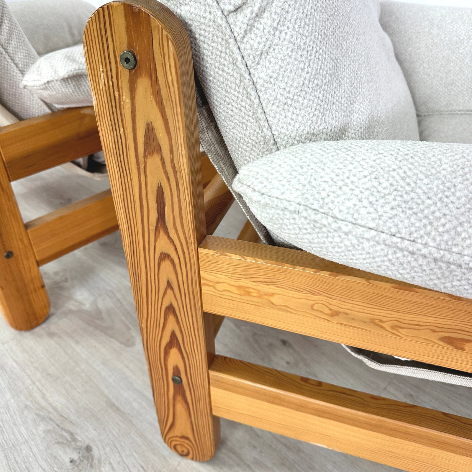 PINE EASY CHAIRS IKEA, A PAIR - 8