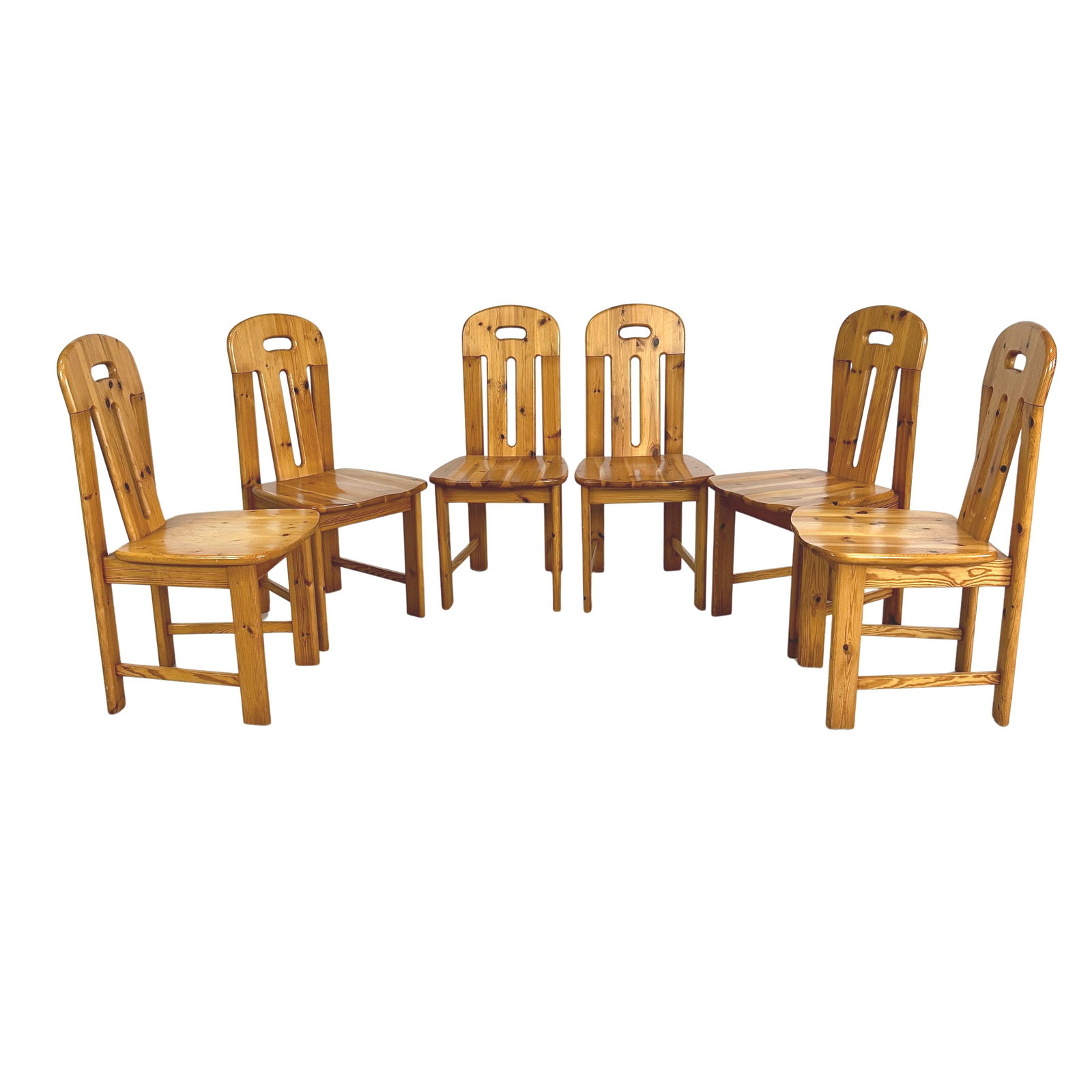 (6) EFFEZETA PINE DINING CHAIRS (1 of 9)
