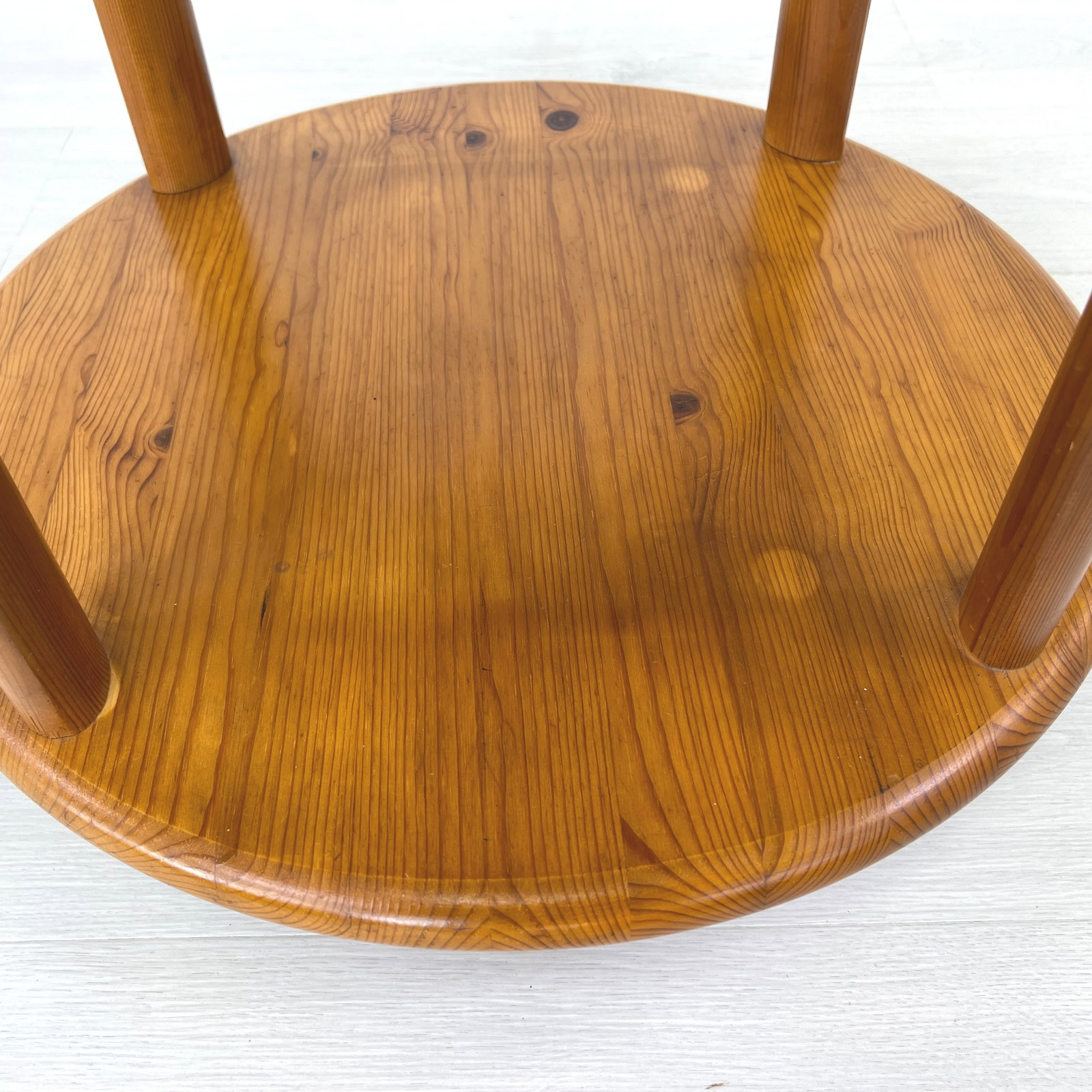 DANISH PINE ROLLABLE SERVING TROLLEY - 5