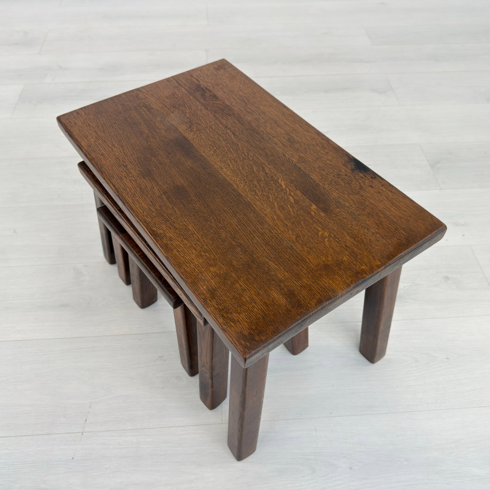 (3) BRUTALIST NESTING TABLES - 7