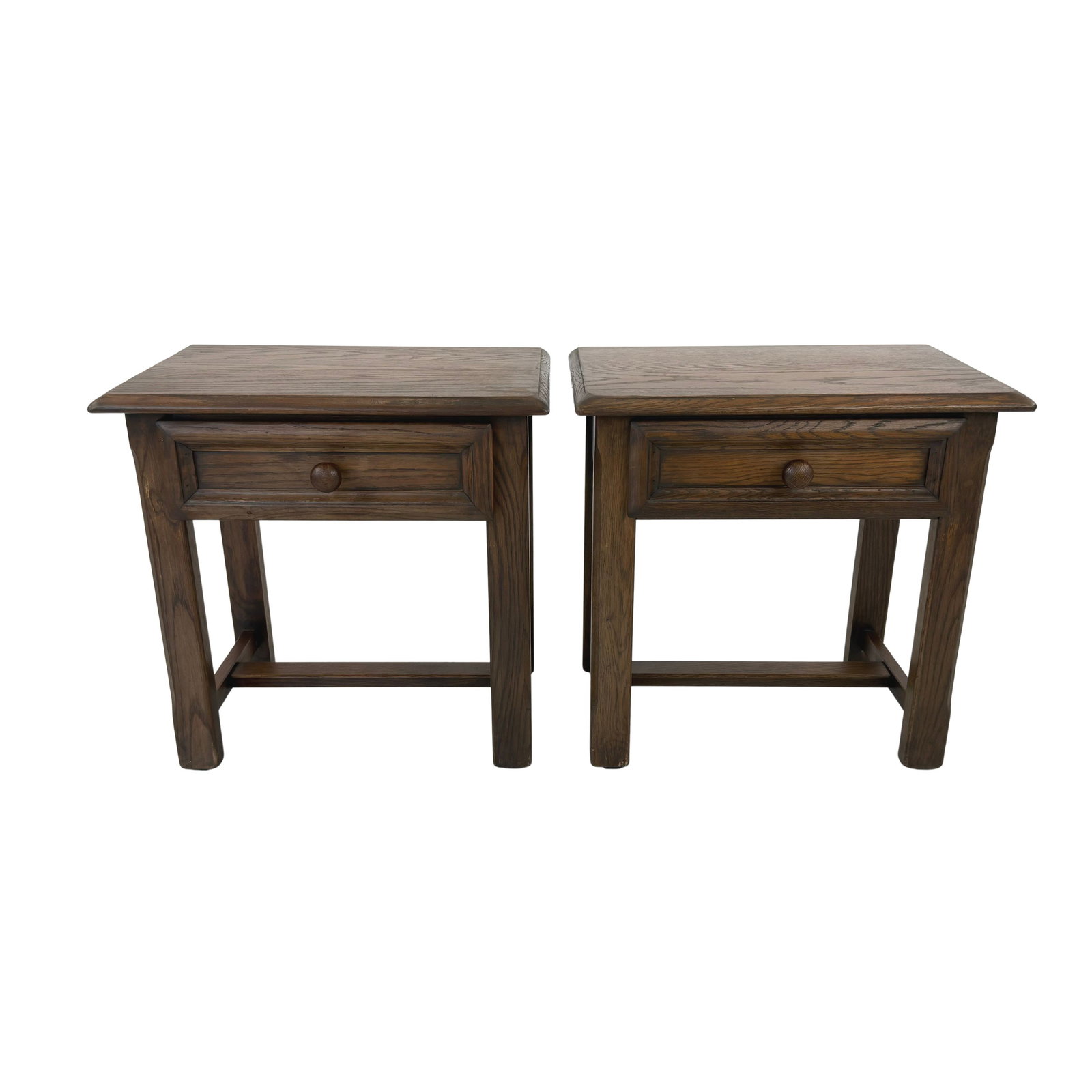 DUTCH BRUTALIST BEDSIDE TABLES, A PAIR (1 of 12)