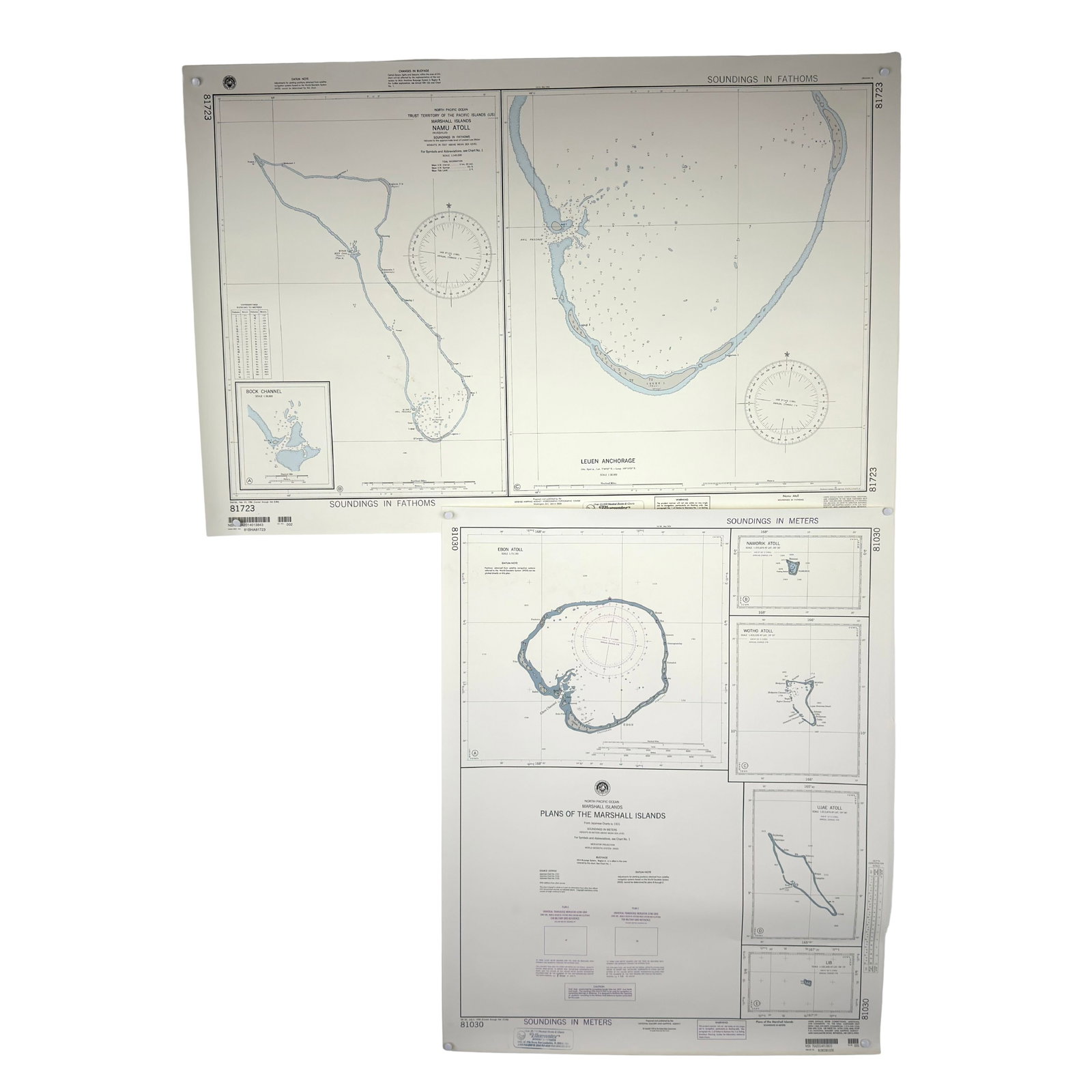 (27) NAUTICAL CHARTS: Dimensions: H 24”. Set of 27 Vintage nautical charts of North Pacific Ocean. (19)