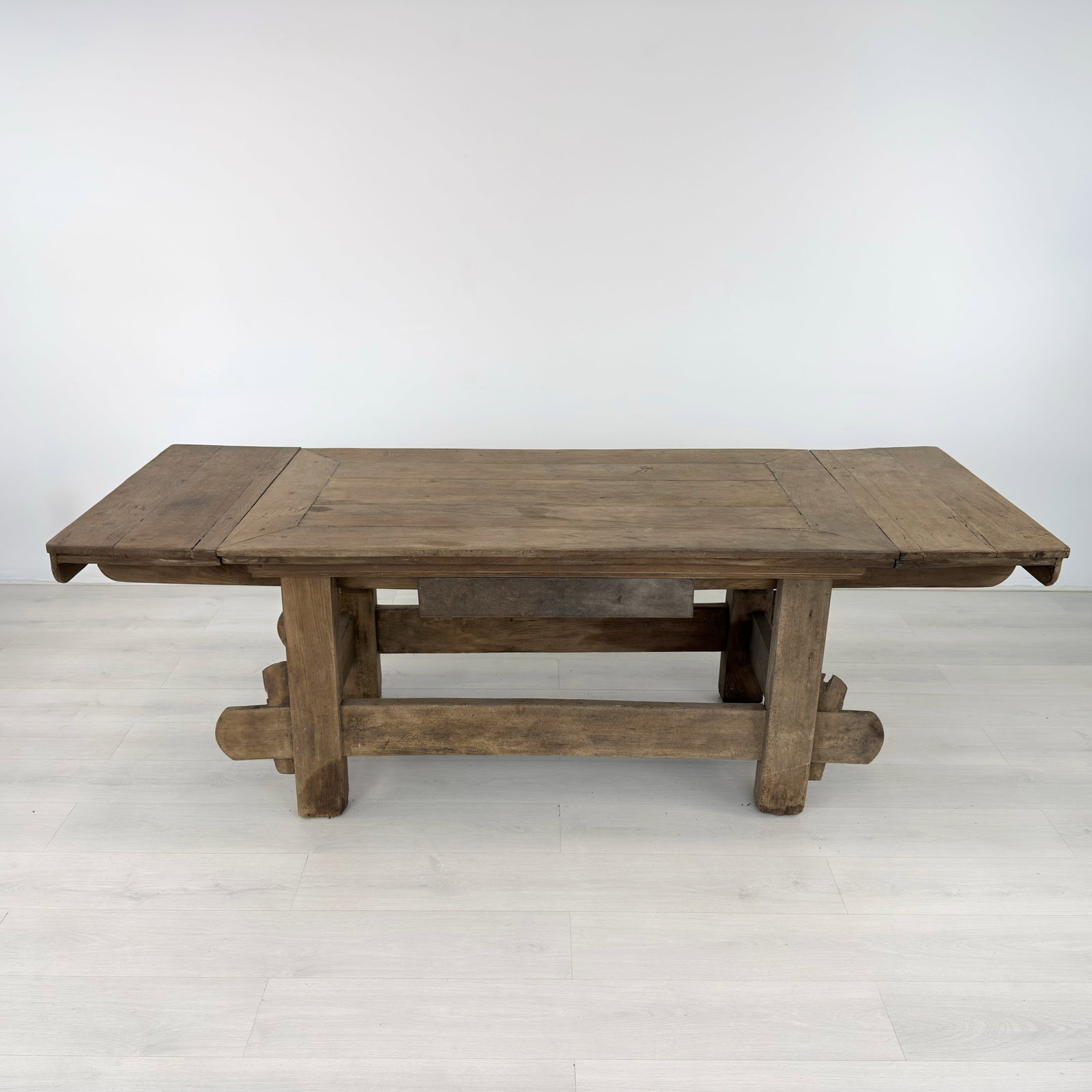 ANTIQUE RUSTIC EXTENDABLE DINING TABLE - 2