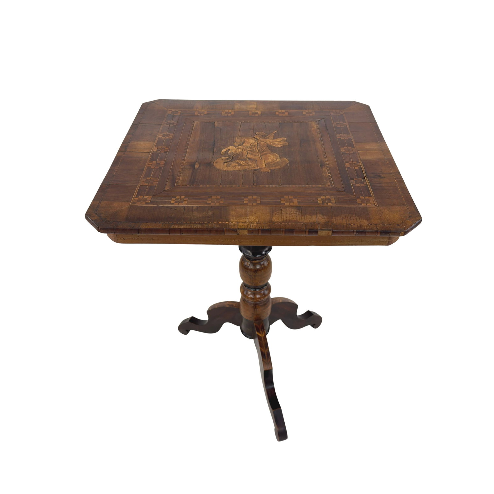 ANTIQUE INLAID SIDE TABLE (1 of 14)