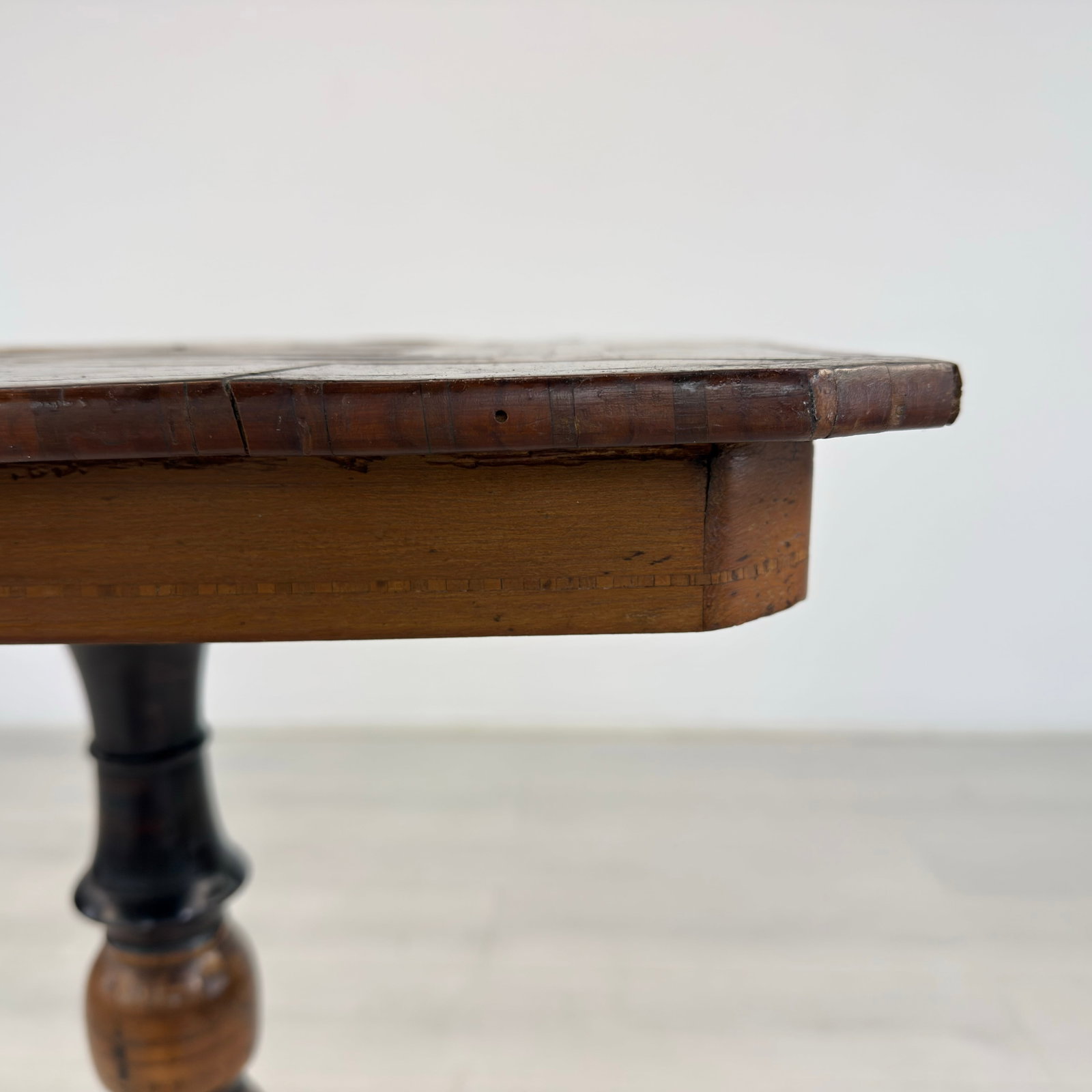 ANTIQUE INLAID SIDE TABLE - 9