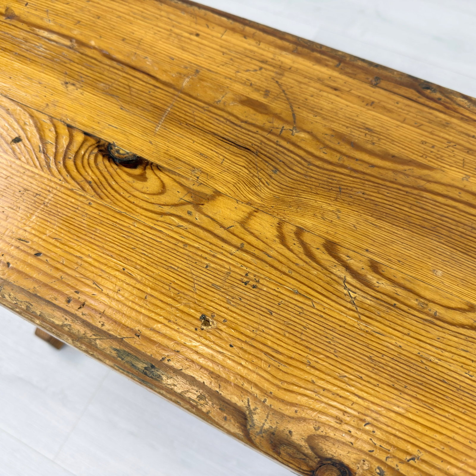 FARMHOUSE PINE BENCH - 7