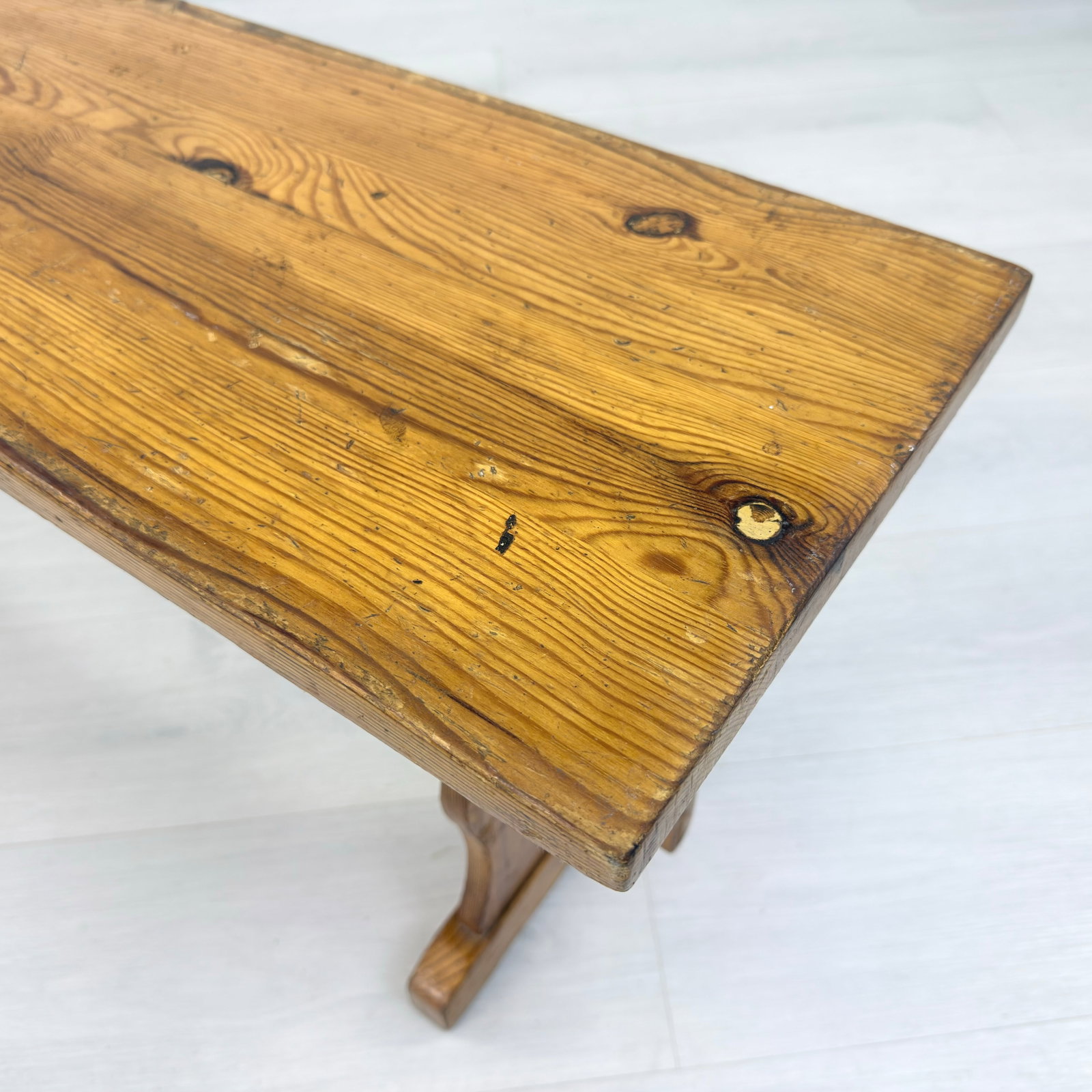 FARMHOUSE PINE BENCH - 8
