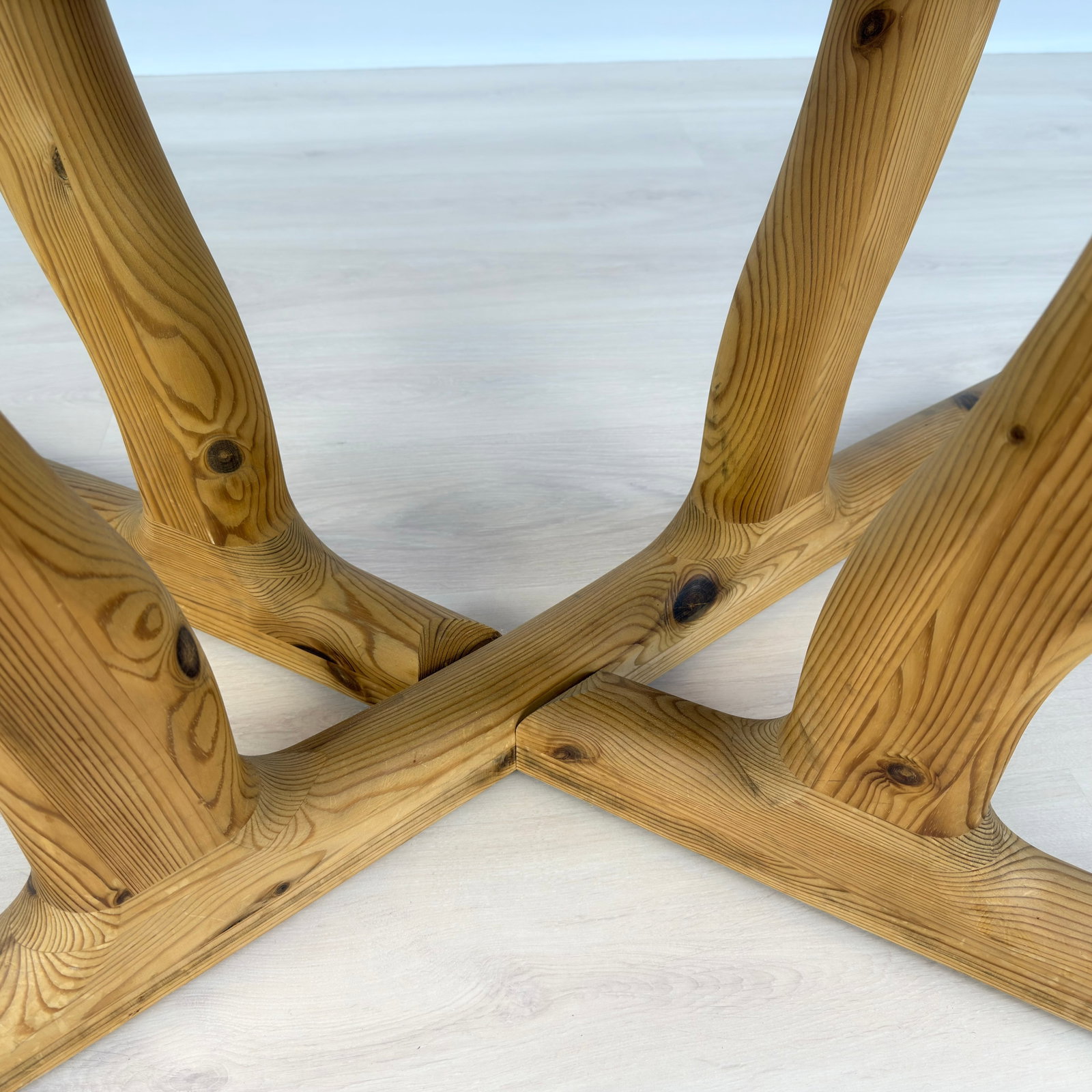 SCANDINAVIAN EXTENDABLE PINE DINING 1970S - 11