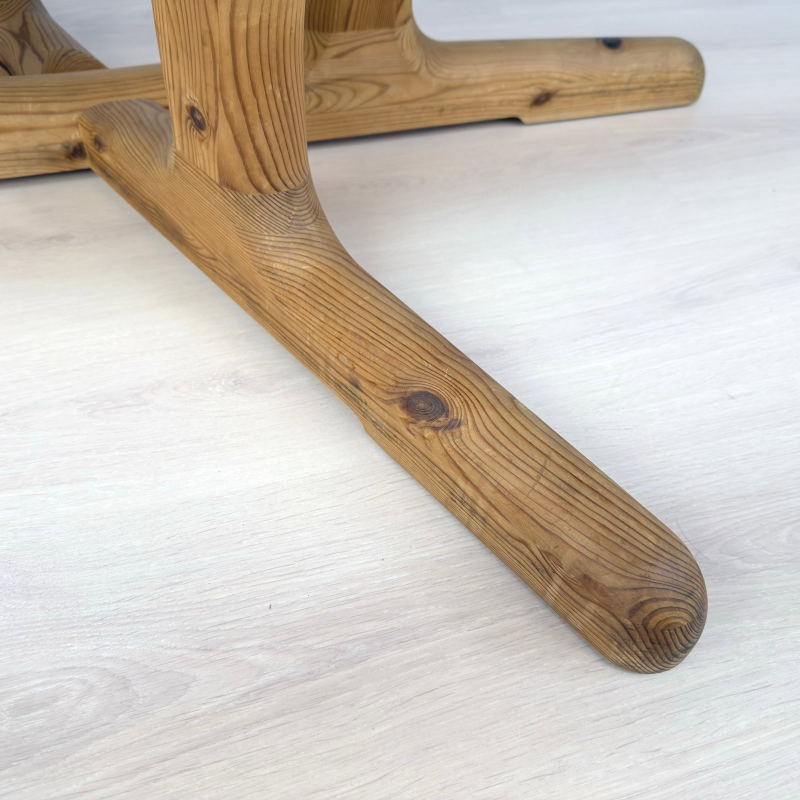 SCANDINAVIAN EXTENDABLE PINE DINING 1970S - 12