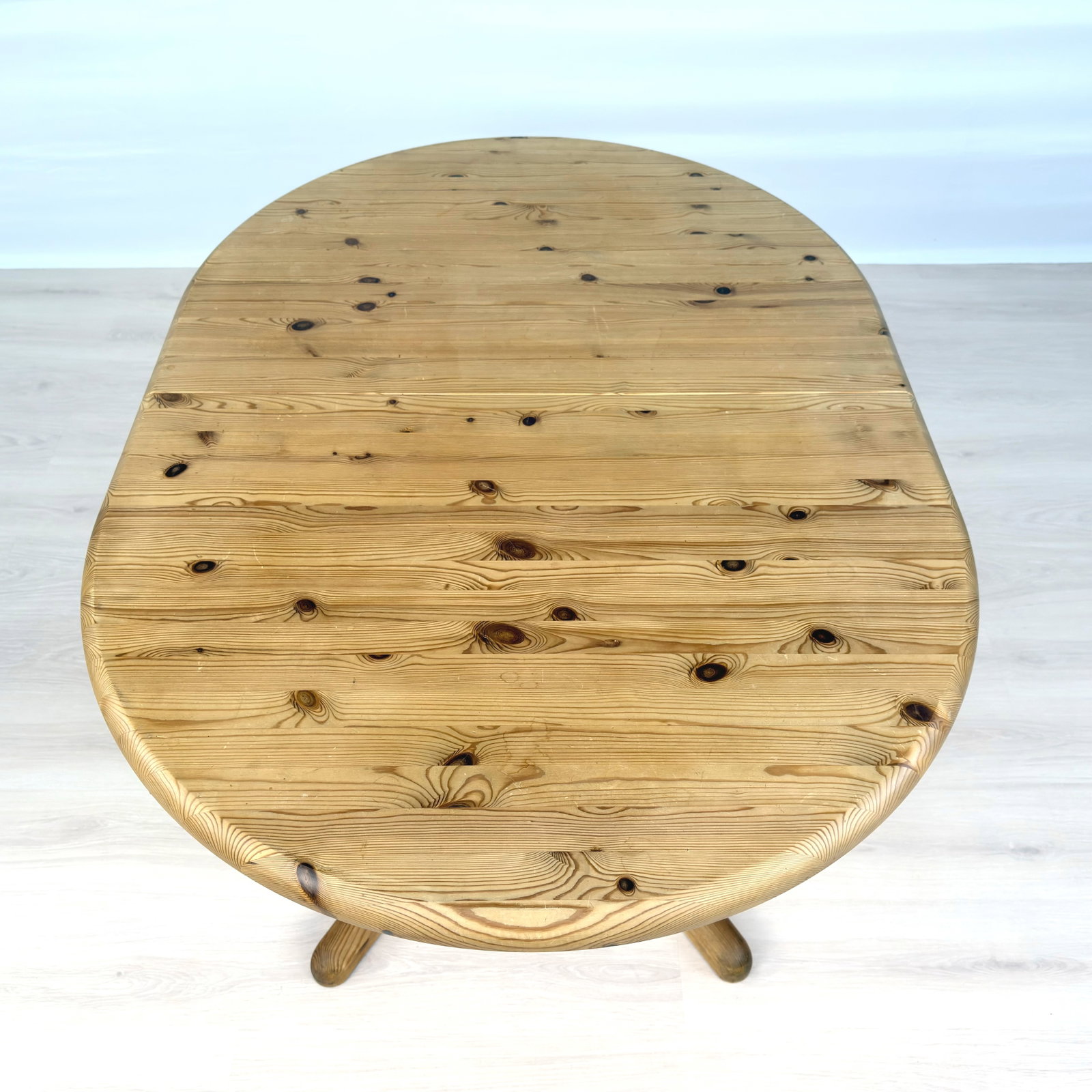 SCANDINAVIAN EXTENDABLE PINE DINING 1970S - 6