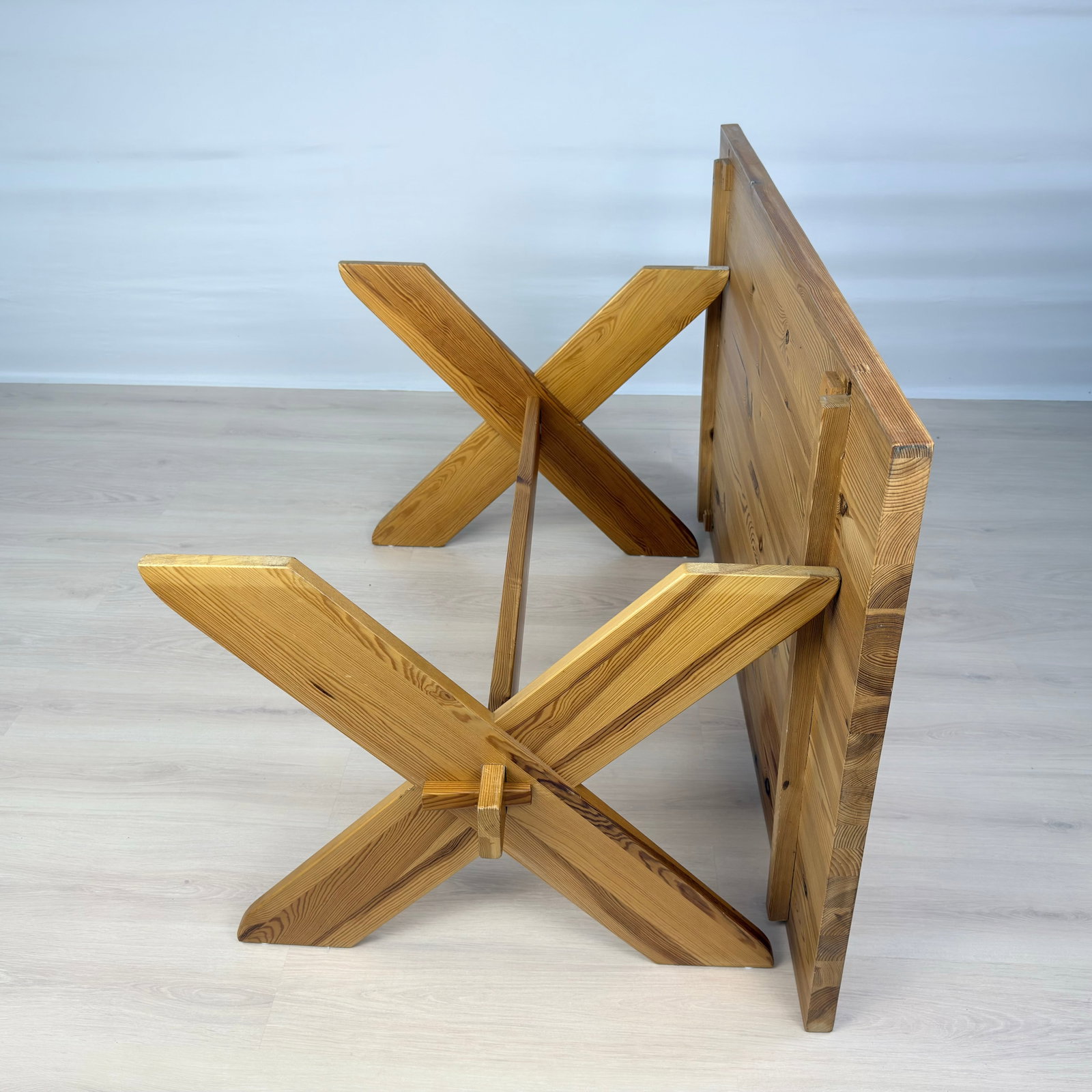 SCANDINAVIAN PINE X DINING TABLE - 13