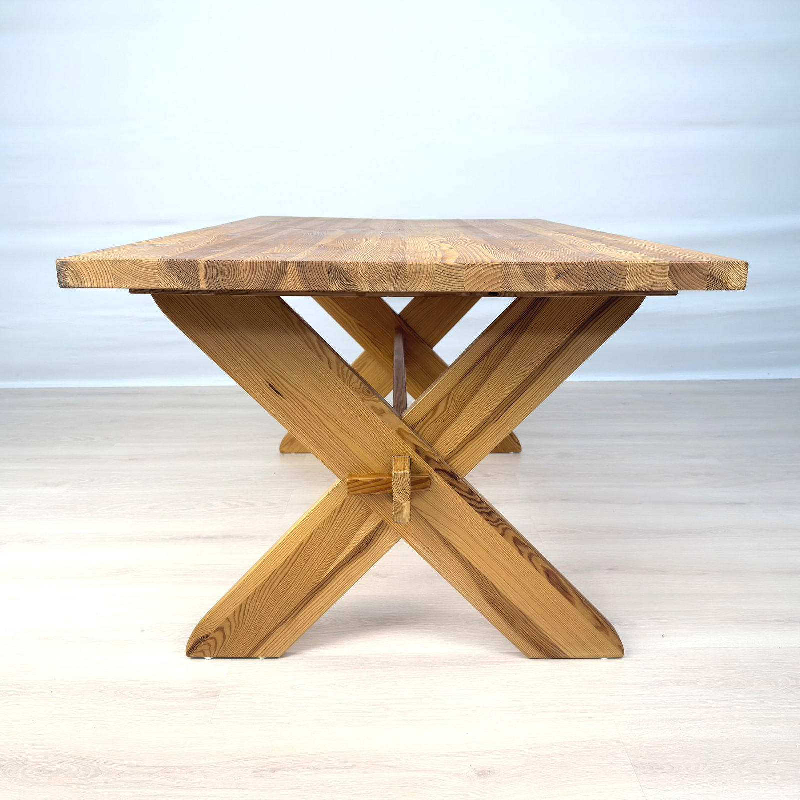 SCANDINAVIAN PINE X DINING TABLE - 6