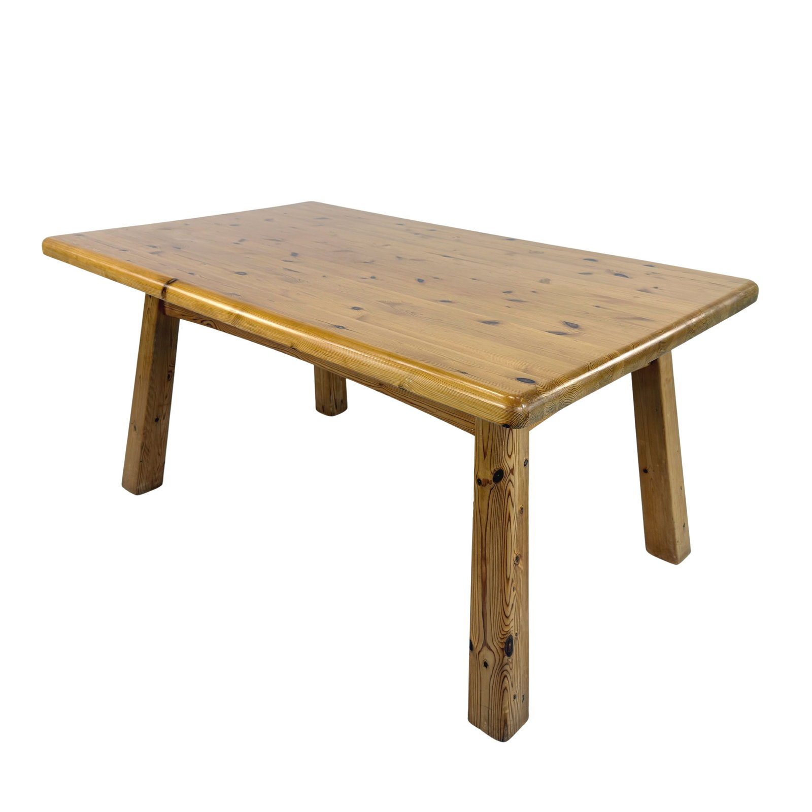 BRUTALIST PINE DINING TABLE BY WASA - 2