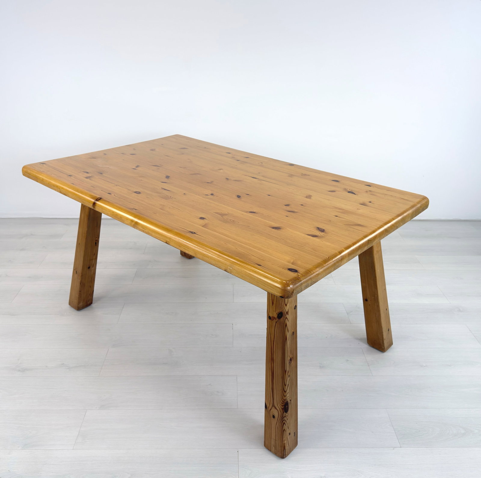 BRUTALIST PINE DINING TABLE BY WASA - 3