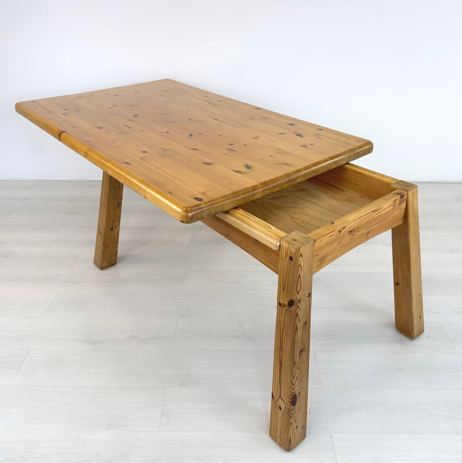 BRUTALIST PINE DINING TABLE BY WASA - 6