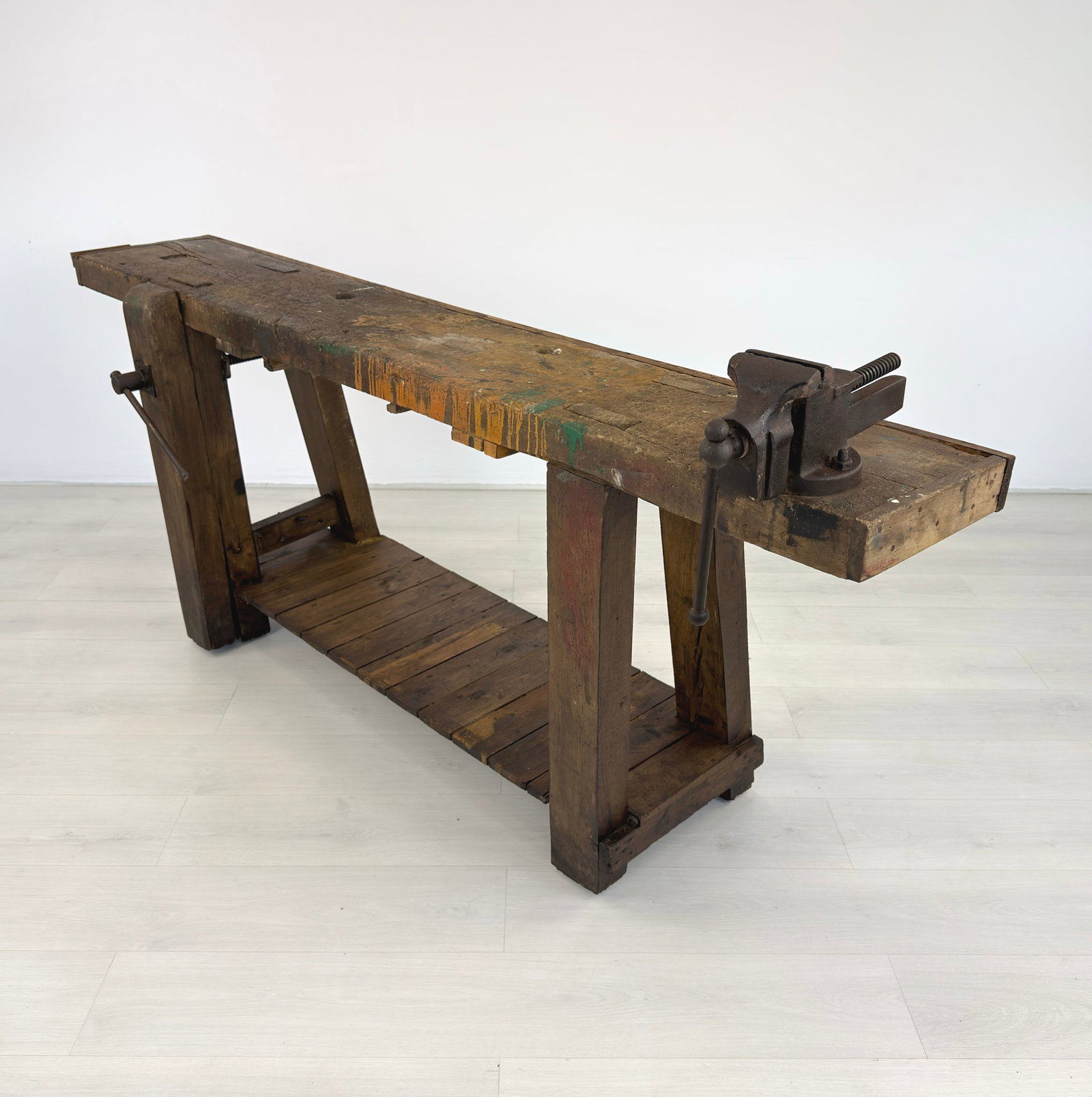 ANTIQUE CARPENTERS WORK TABLE - 3