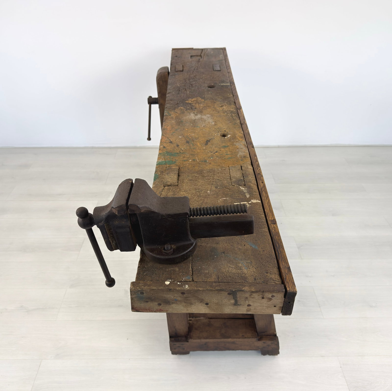 ANTIQUE CARPENTERS WORK TABLE - 6