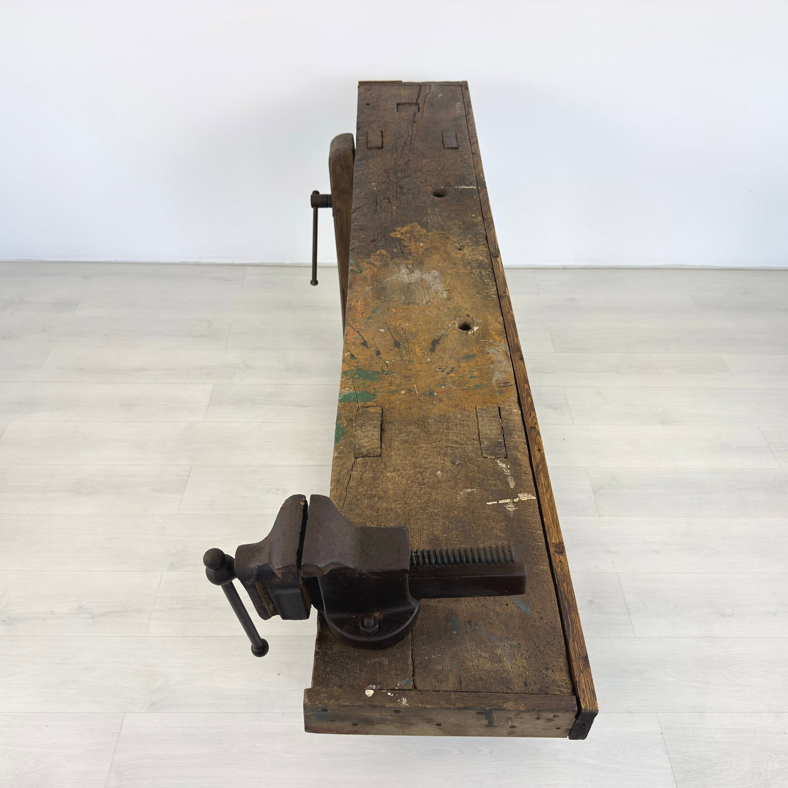 ANTIQUE CARPENTERS WORK TABLE - 7