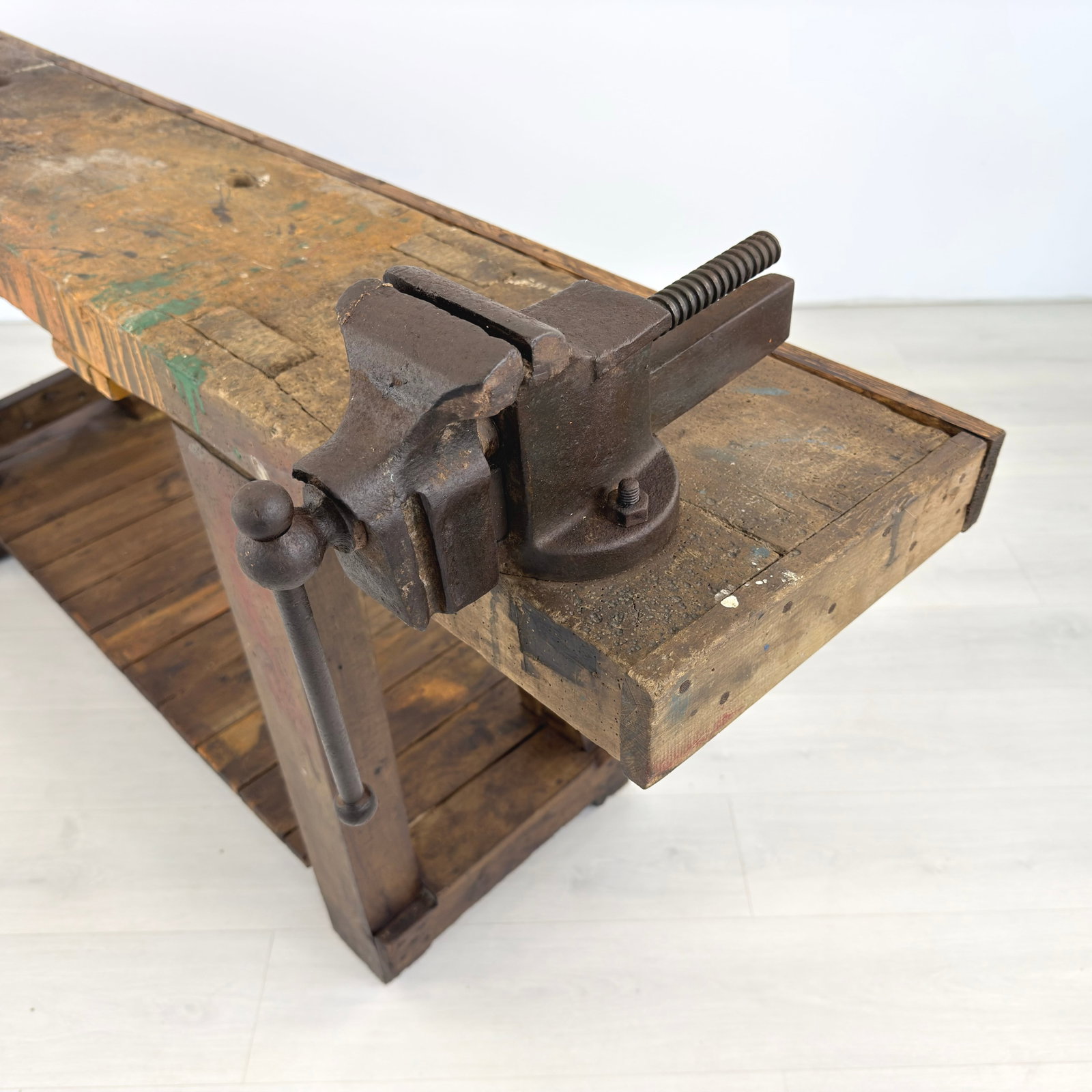 ANTIQUE CARPENTERS WORK TABLE - 9