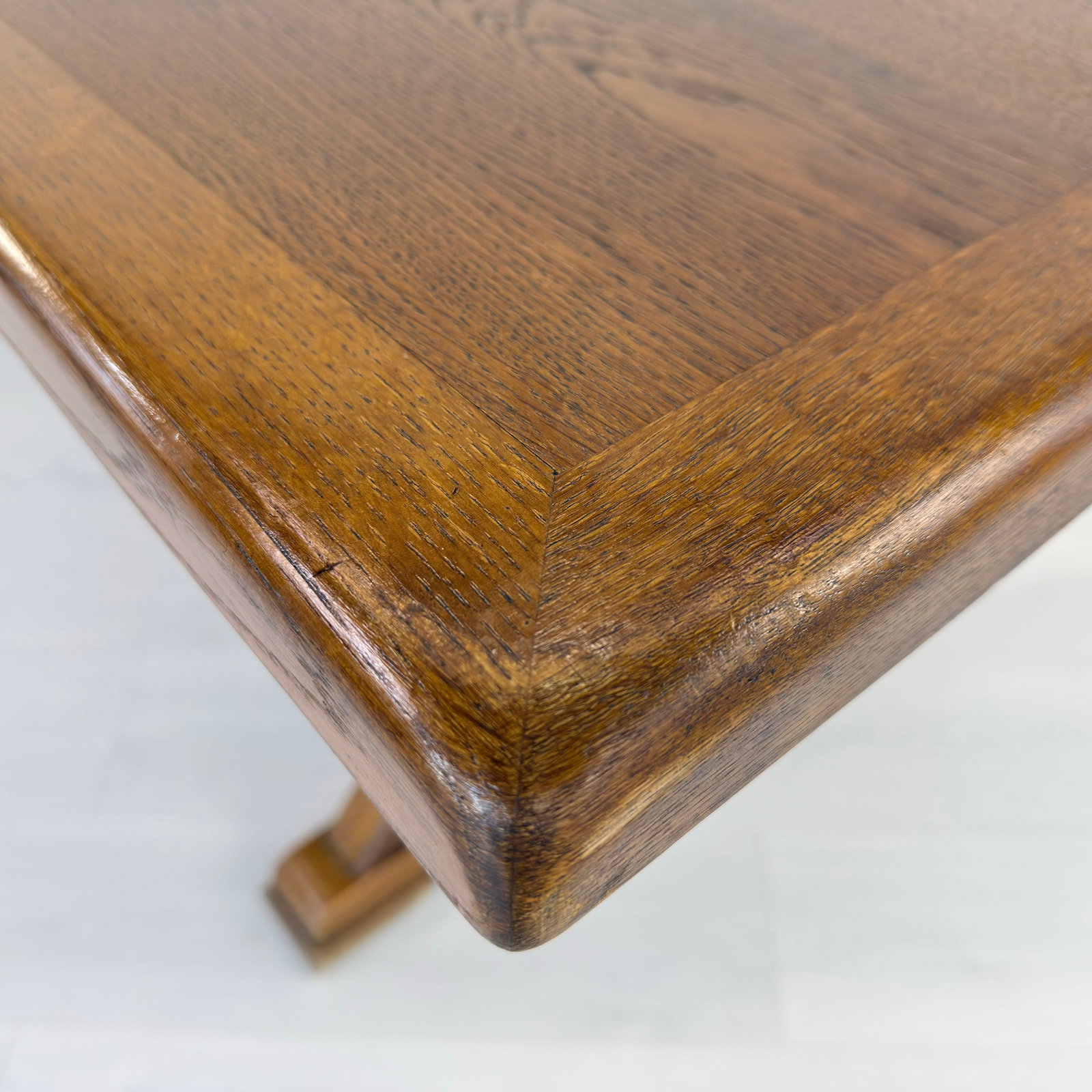 BRUTALIST DUTCH EXTENDABLE DINING TABLE - 11
