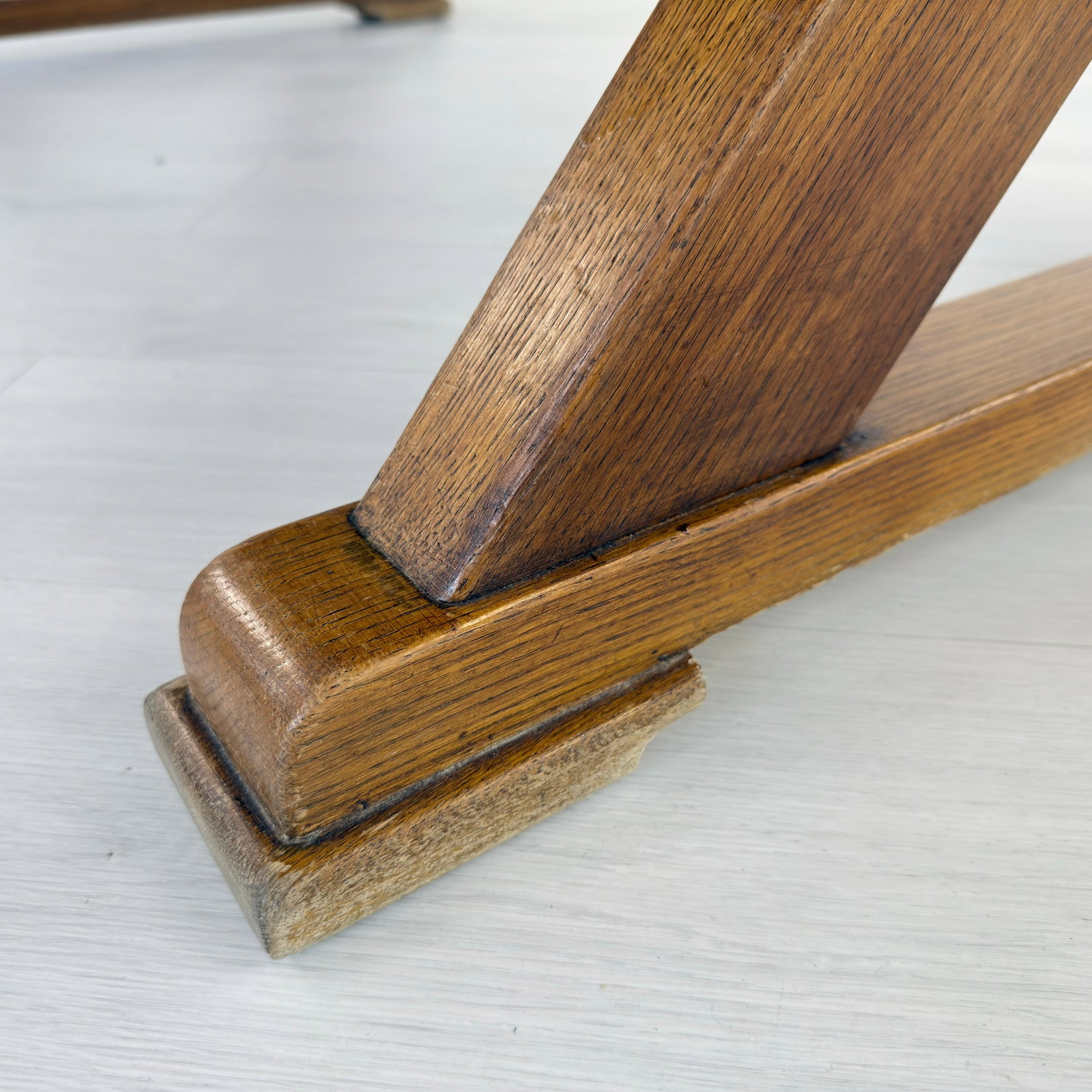 BRUTALIST DUTCH EXTENDABLE DINING TABLE - 14