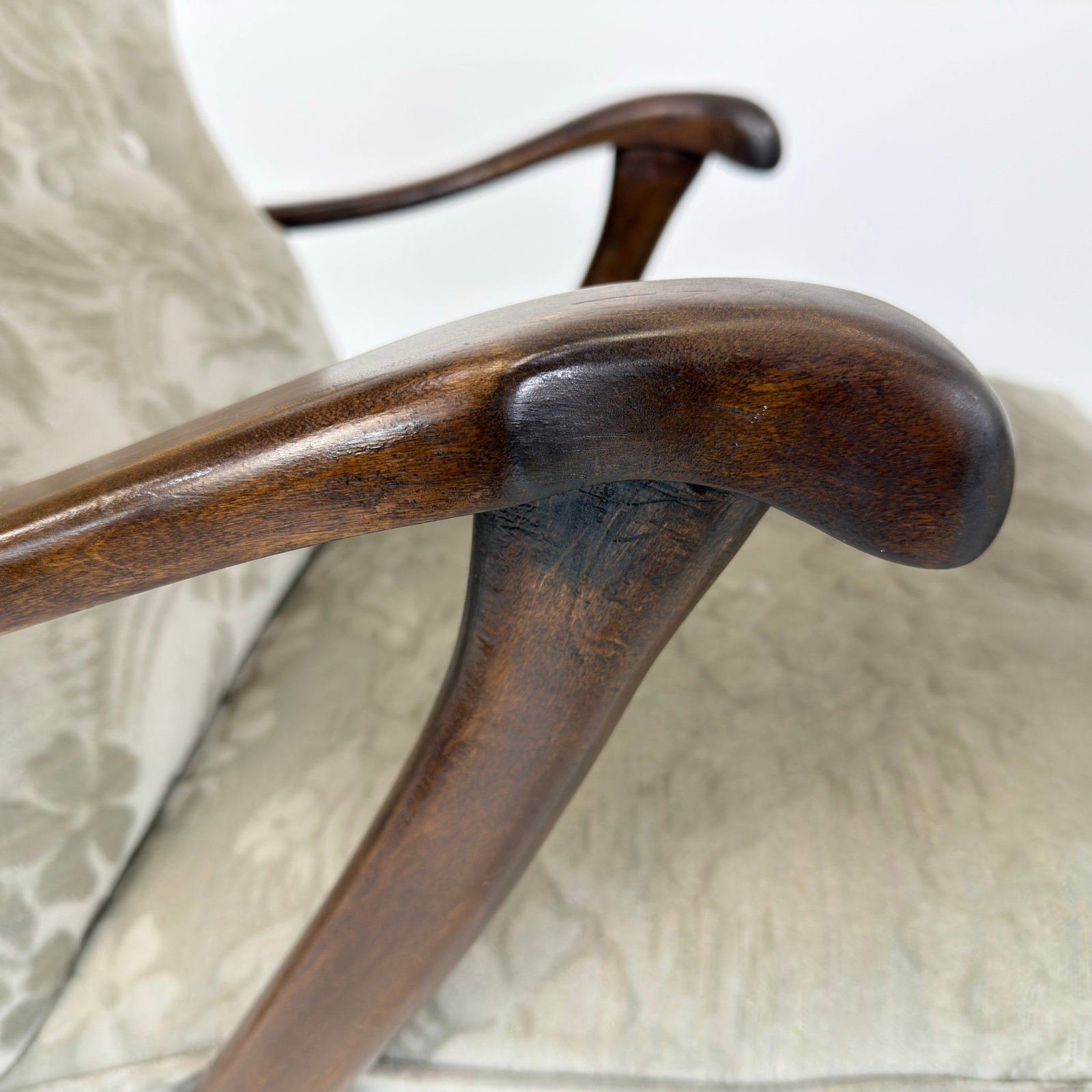 DANISH WINGBACK ARMCHAIRS, A PAIR - 8