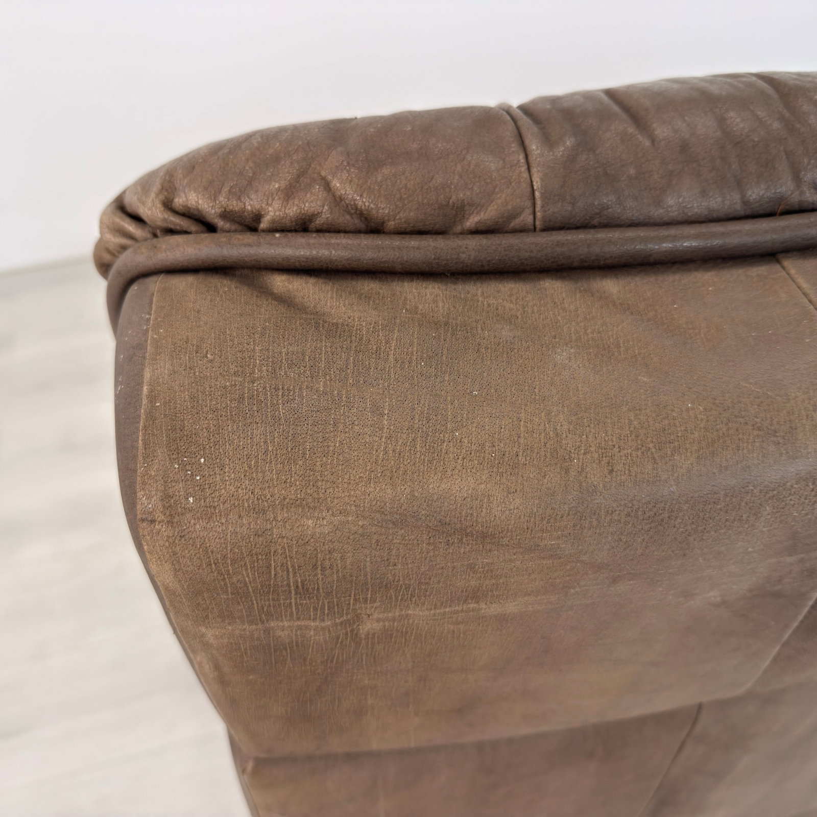VINTAGE PATCHWORK LEATHER MODULAR SOFA, 1970s - 15