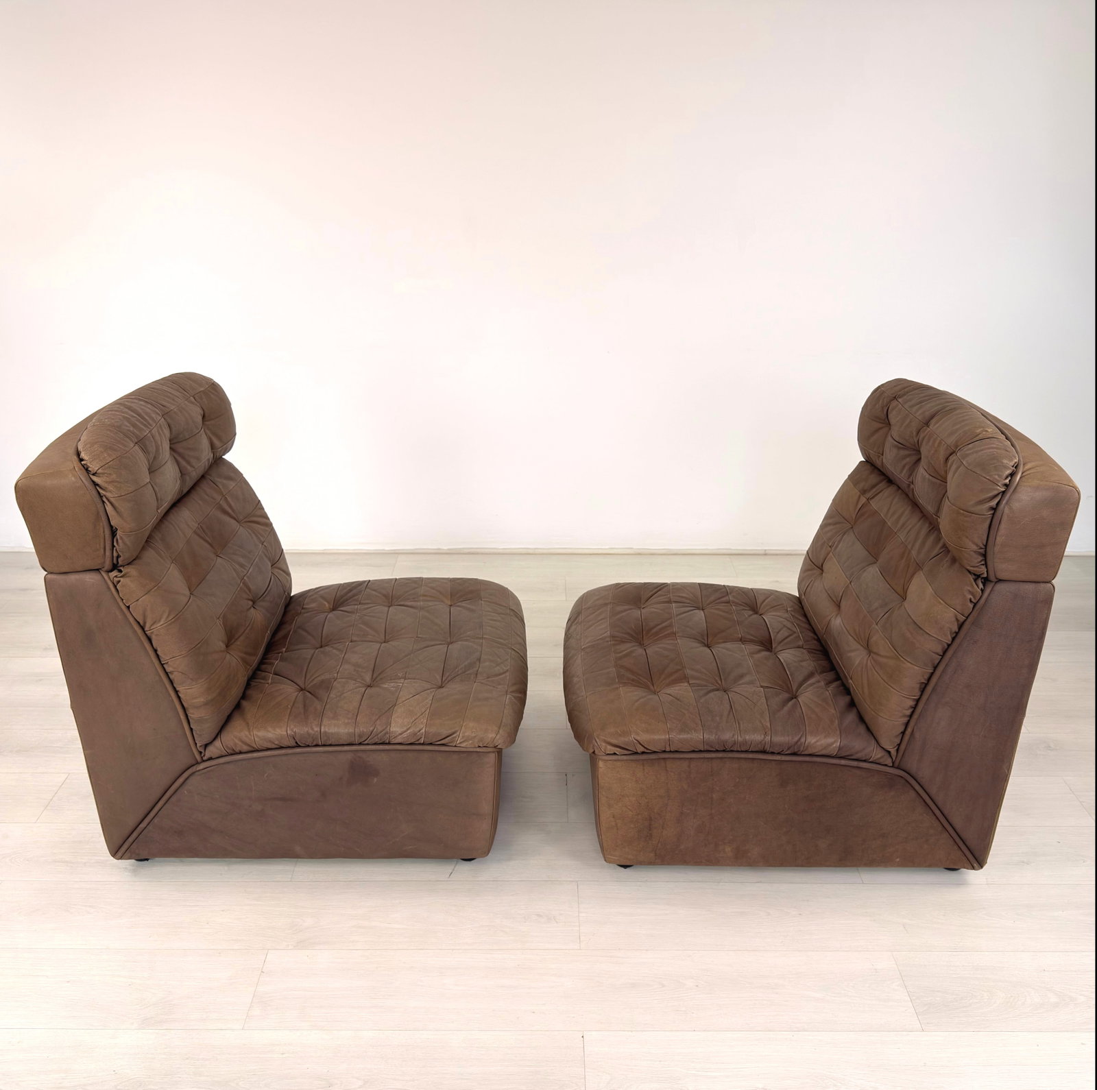 VINTAGE PATCHWORK LEATHER MODULAR SOFA, 1970s - 6
