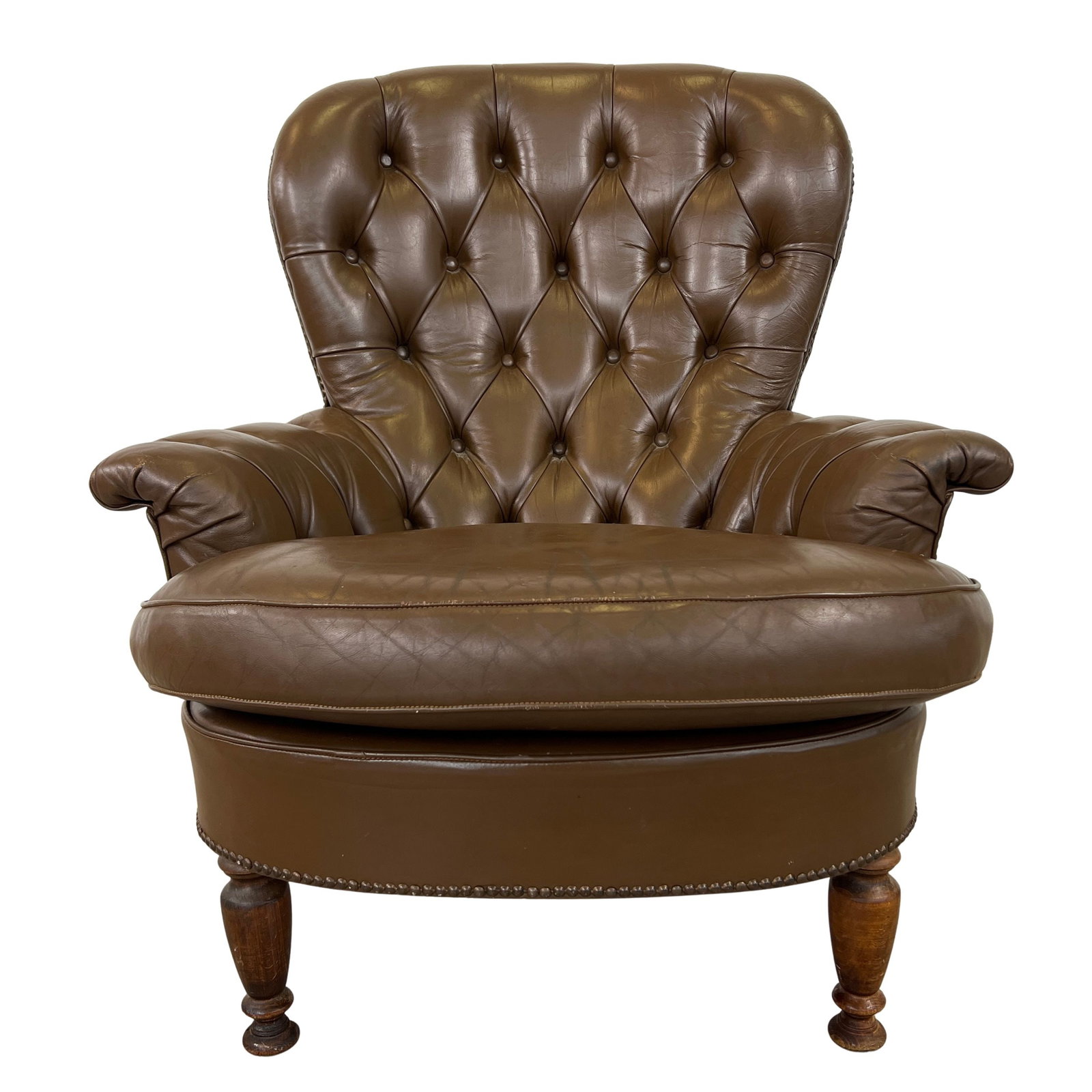 VINTAGE LEATHER CLUB CHAIR (1 of 11)