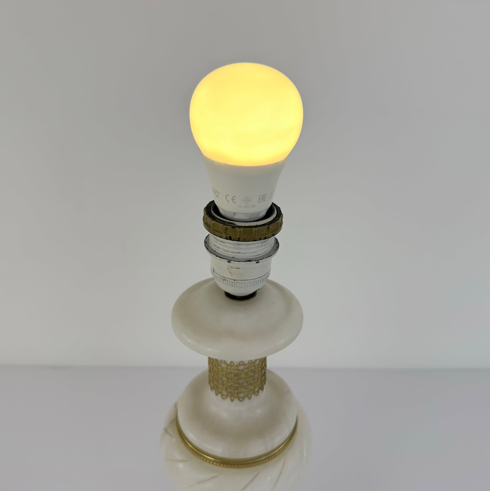 NEOCLASSICAL STYLE MARBLE TABLE LAMP - 5