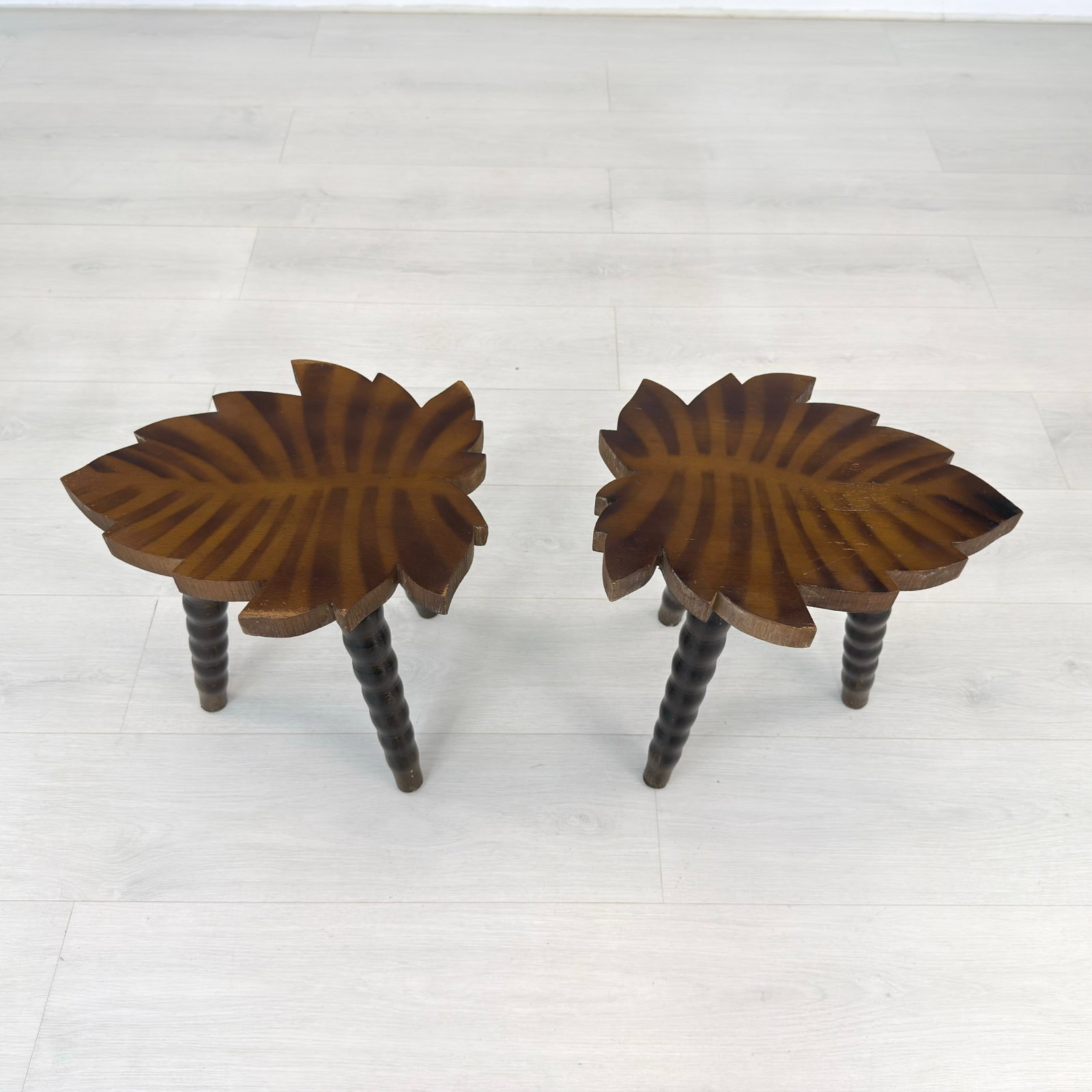 FRENCH TRIPOD STOOLS, A PAIR - 6