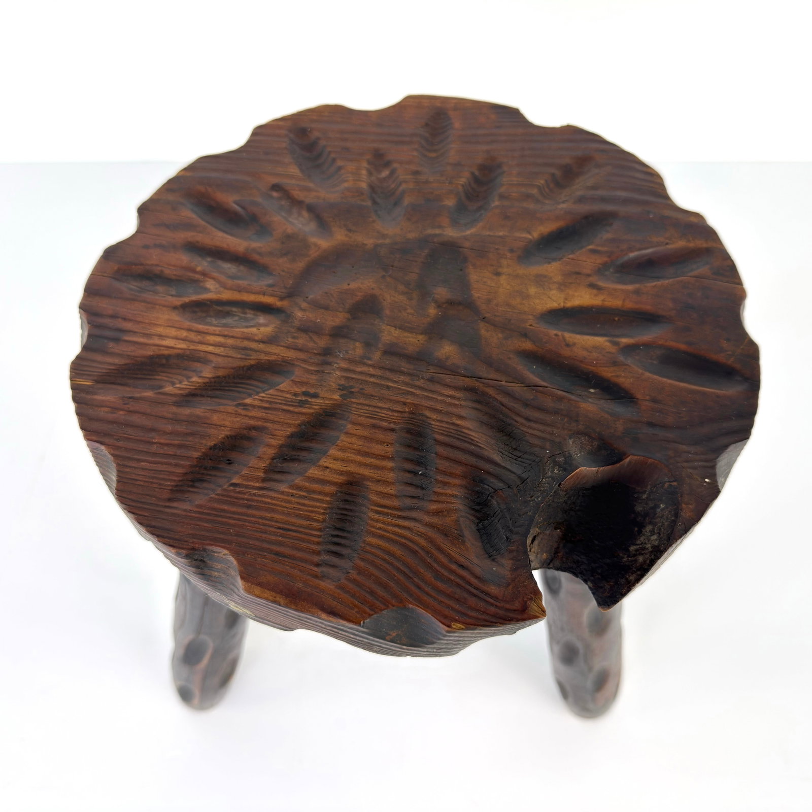 BRUTALIST TRIPOD STOOL - 6
