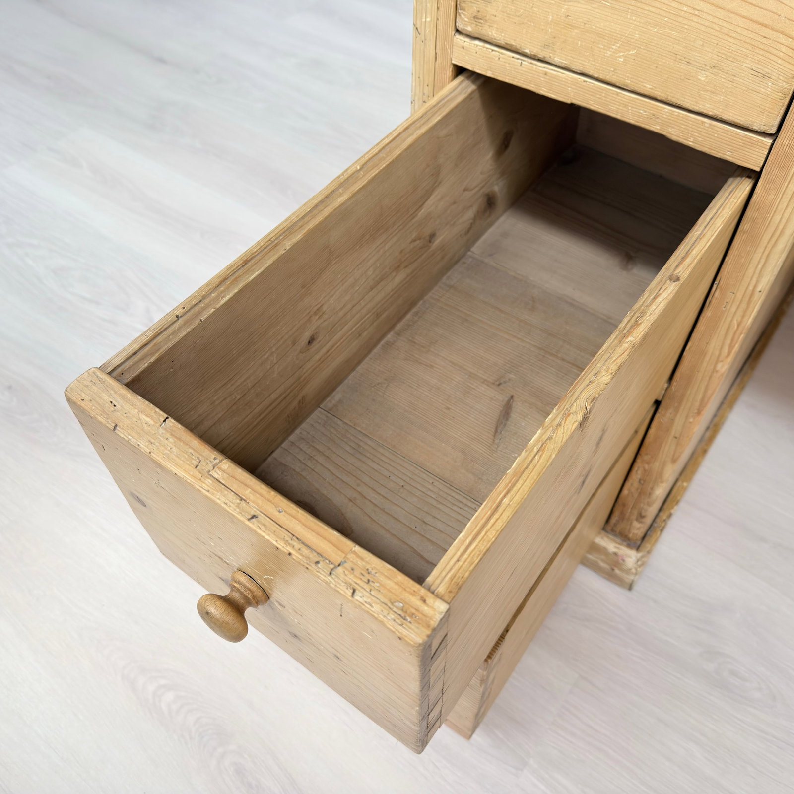 ANTIQUE PINE DESK - 12