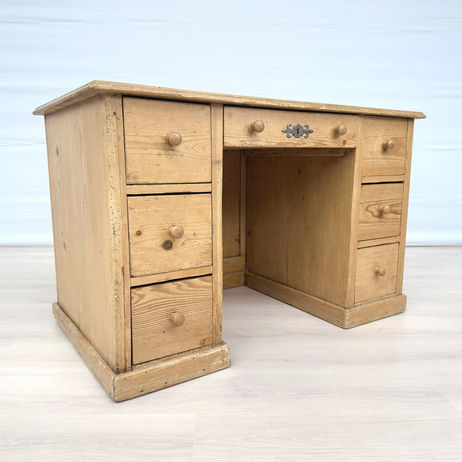 ANTIQUE PINE DESK - 2