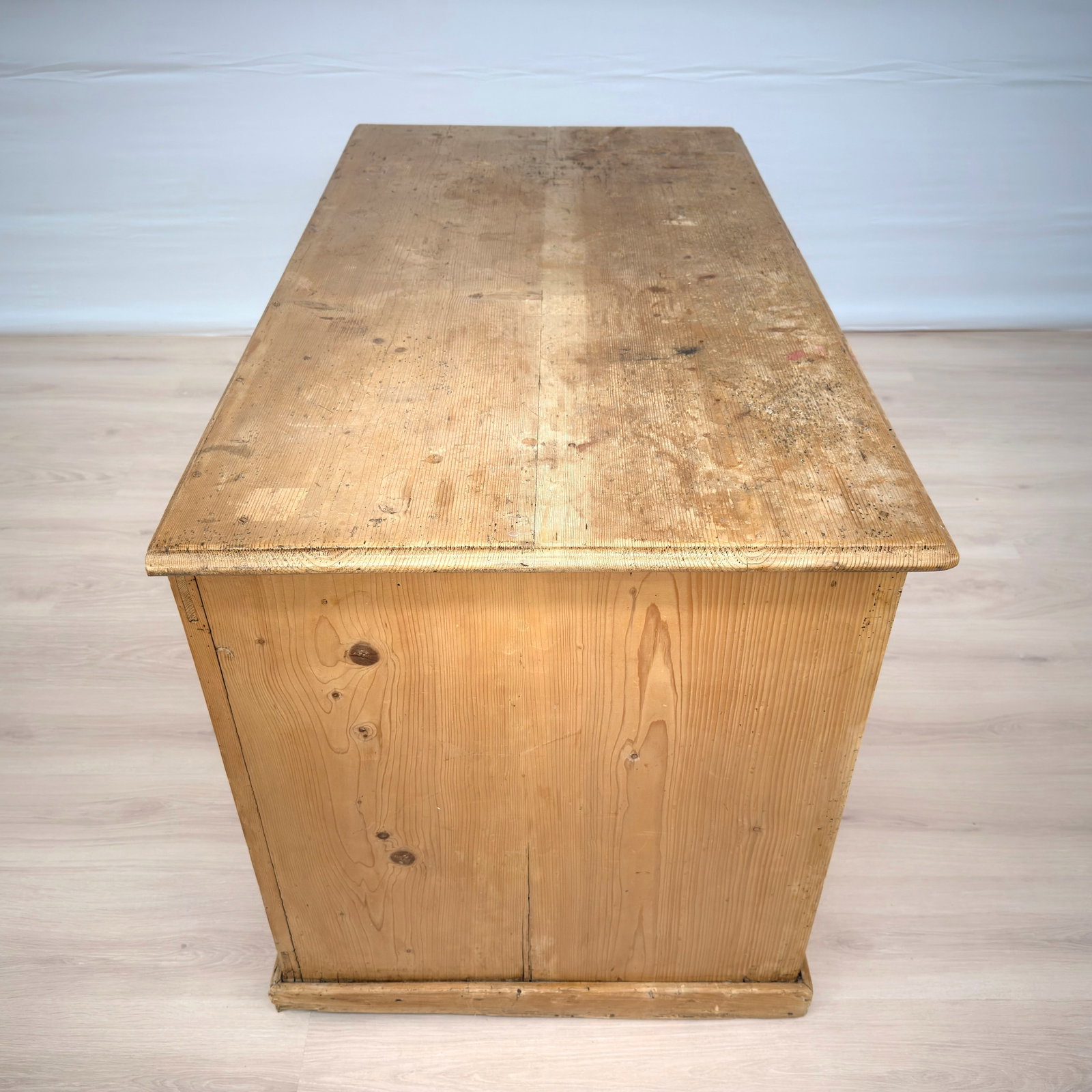 ANTIQUE PINE DESK - 6