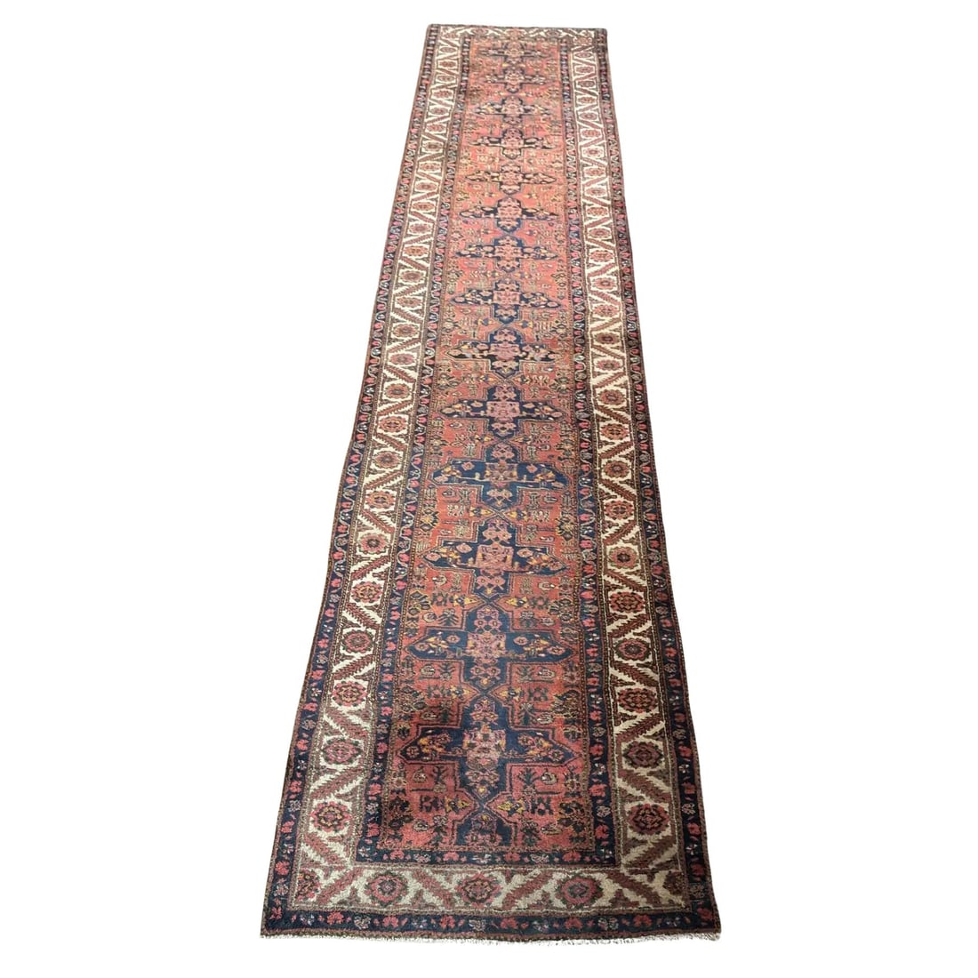 ANTIQUE MALAYER HAND-KNOTTED RUNNER RUG (1 of 8)