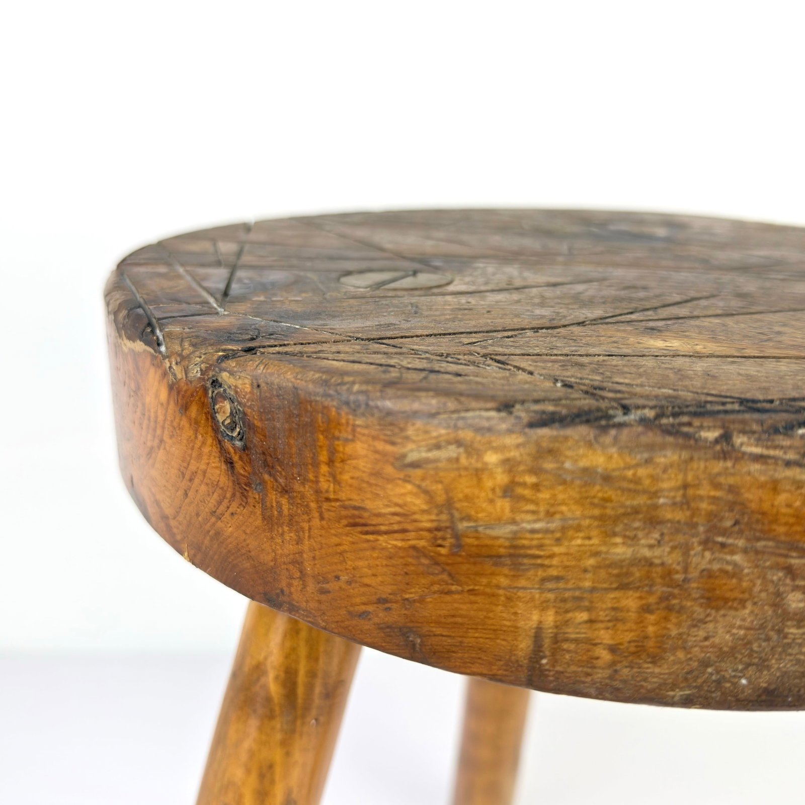 RUSTIC TRIPOD STOOL - 6