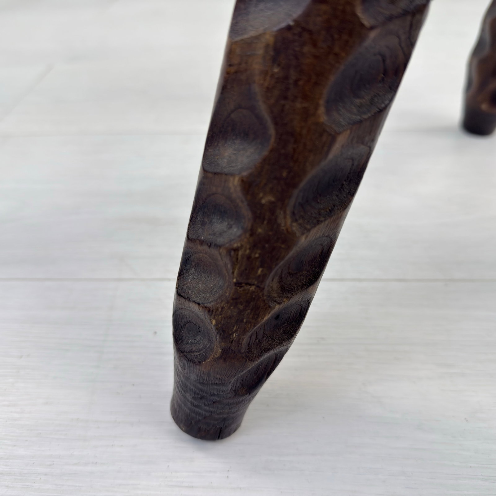 VINTAGE BRUTALIST TRIPOD STOOL - 9