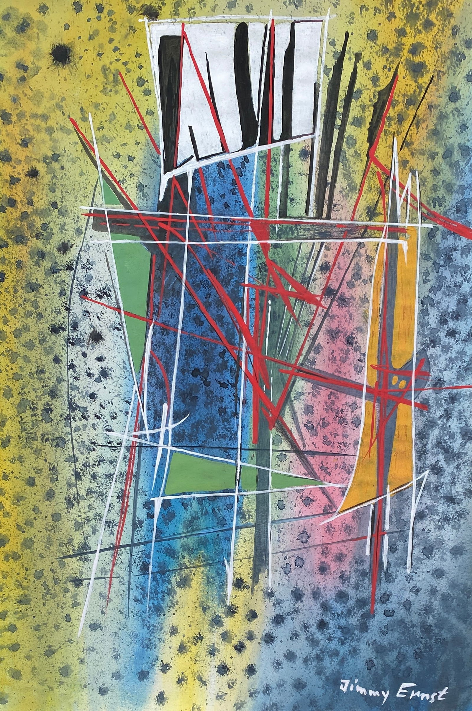 Jimmy Ernst (American German 1920-1984) Mixed Media  "in the style of" (1 of 2)