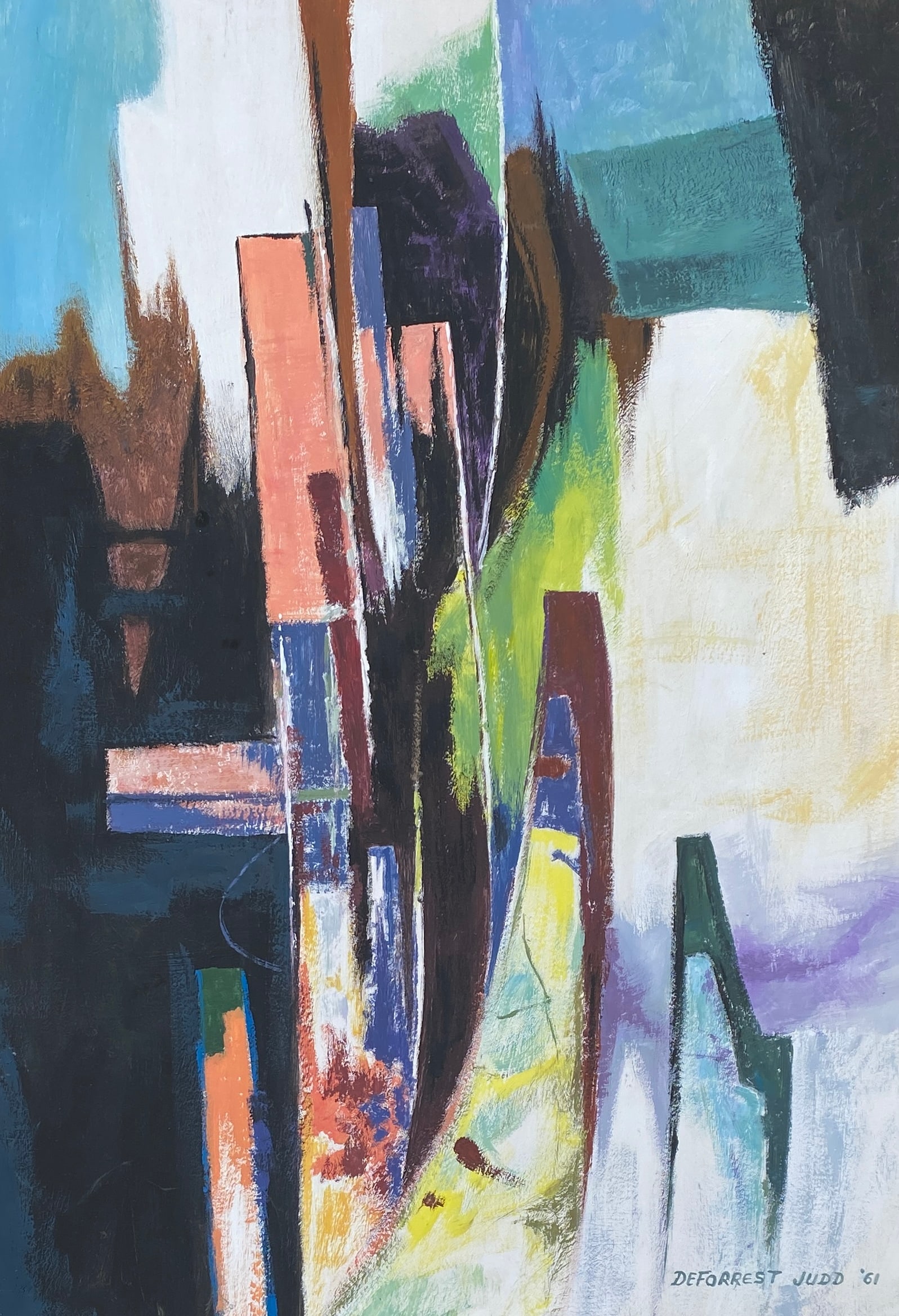 DeForrest Judd "Untitled" Paint on Paper "in the style of" (1 of 2)