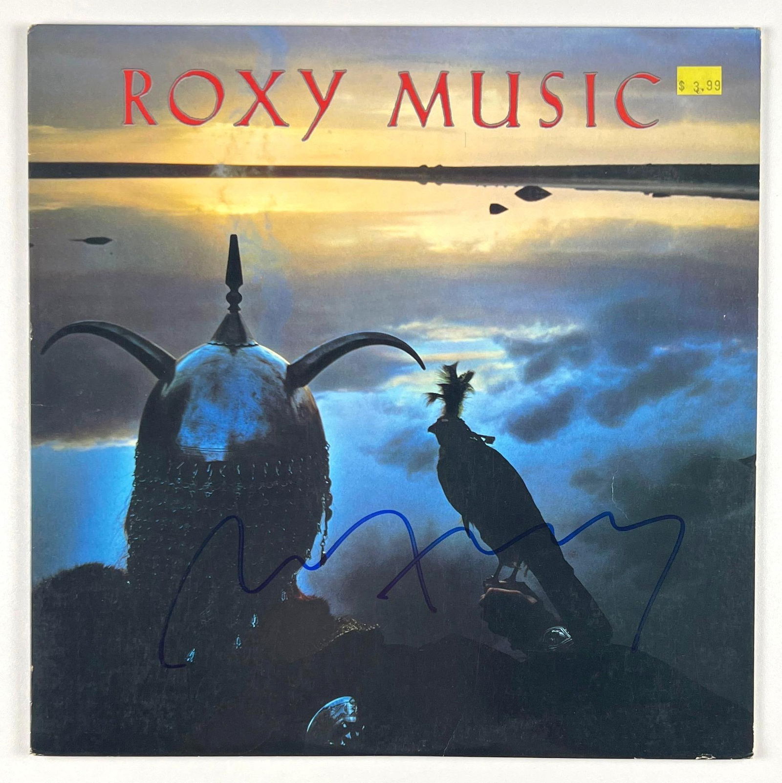 Roxy Music: Bryan Ferry Signed "Avalon" Album (Beckett/BAS Authentication): “Avalon” album signed on the cover in blue felt tip marker by Bryan Ferry. In fine condition. Record is included. Accompanied by a Beckett/BAS Authentication cert.