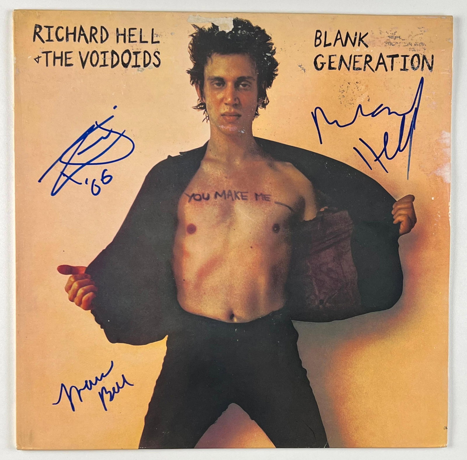 Richard Hell & The Voidoids Group Signed "Blank Generation" Album (3 Sigs) (JSA Authentication) (1 of 1)