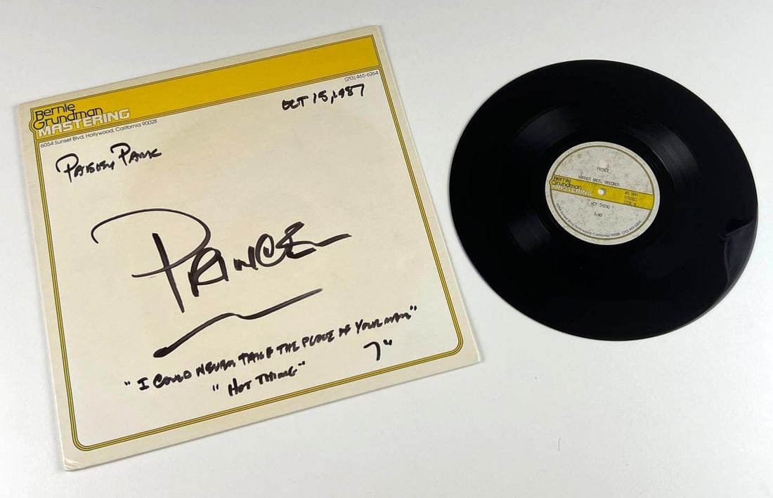 Prince “Hot Thing” 1987 Original Acetate Test Pressing Record (1 of 5)