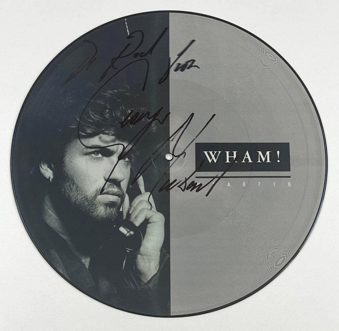George Michael Signed "Wham" 12" Picture Disc Record (Beckett/BAS Authentication) (1 of 3)