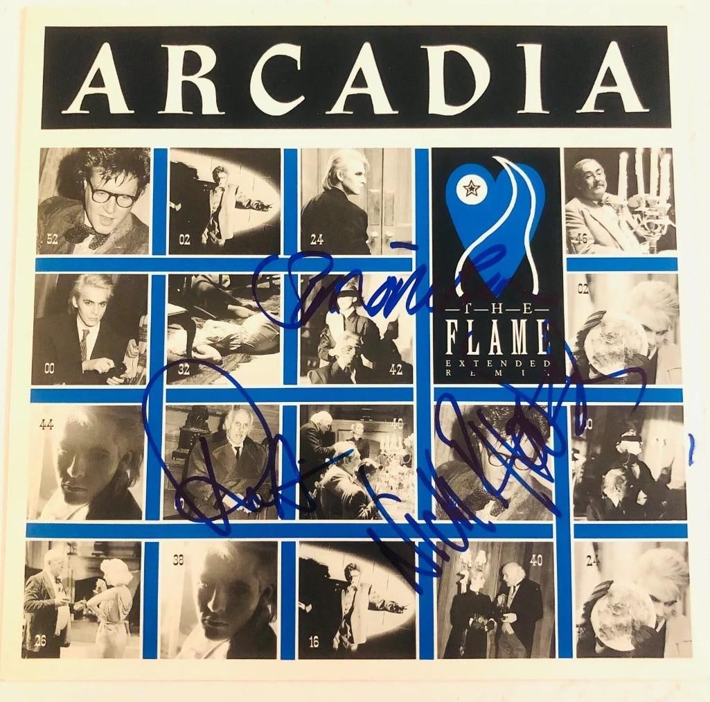 [Duran Duran] Arcadia In-Person Signed "The Flame Album (3 Sigs) (JSA) (1 of 1)