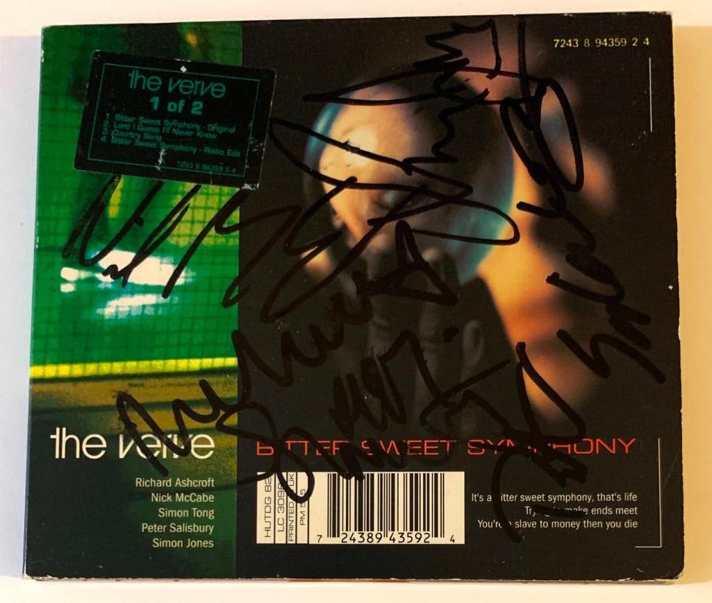 The Verve In-Person Group Signed "Bitter Sweet Symphony" CD Album (5 Sigs) (JSA) (1 of 1)