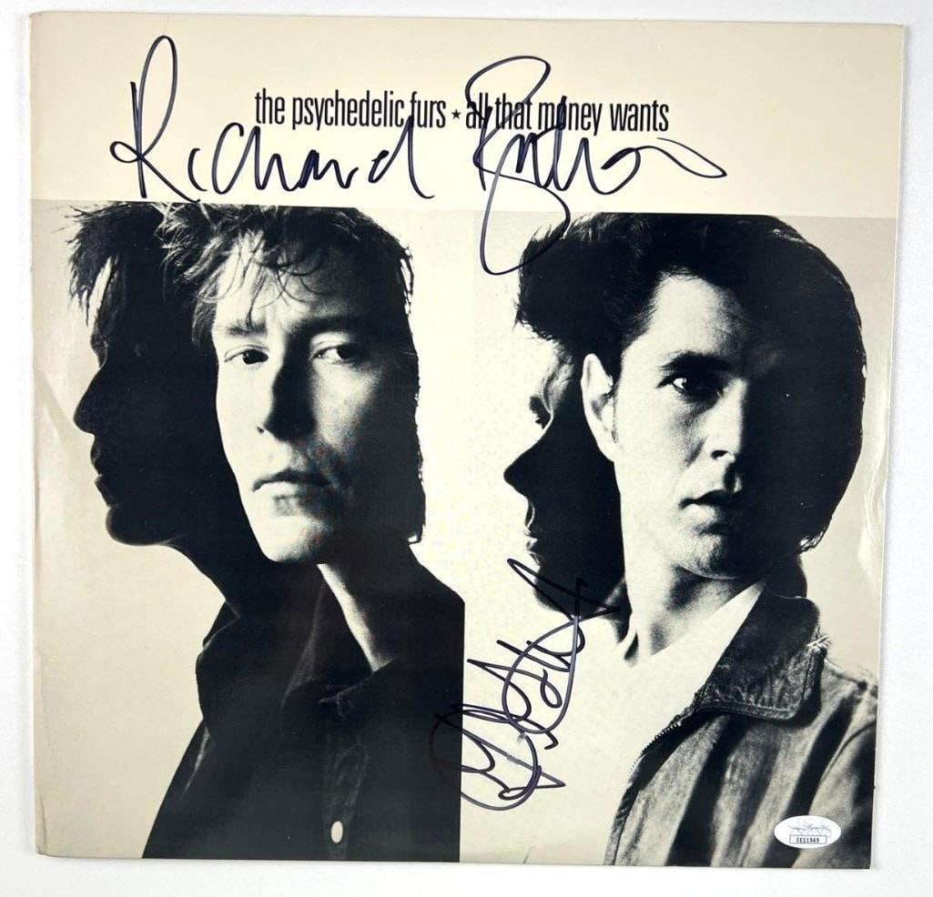 Psychedelic Furs Group In-Person Signed "All That Money Wants" 12 Record (3 Sigs) (JSA COA): “All That Money Wants” 12" record signed on the cover in black felt tip by The Psychedelic Furs: Richard Butler, Tim Butler, and Jon Ashton. In fine condition. Record is included. Accompan