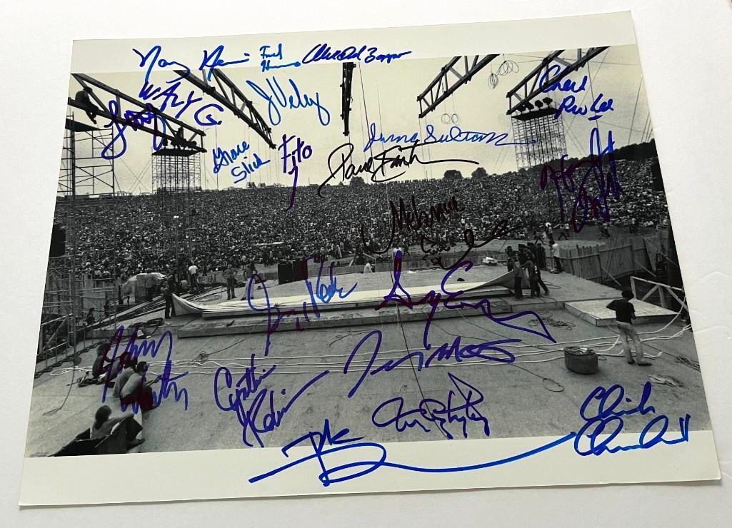 Woodstock Extensively Signed 14" x 11" Photo (20+ Sigs) (Third Party Guaranteed) (1 of 1)